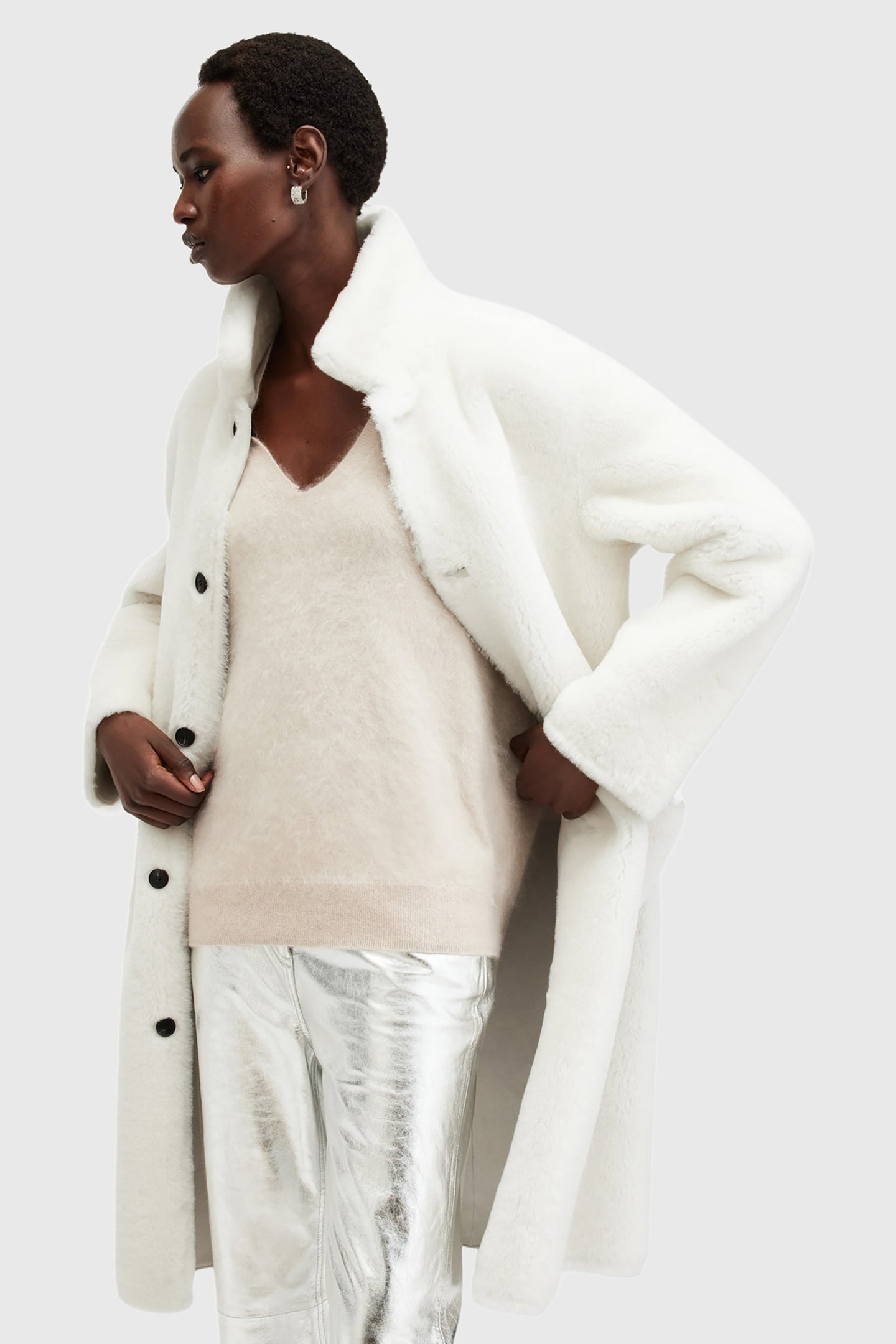 SERRA SHEARLING COAT SNOW WHITE 3