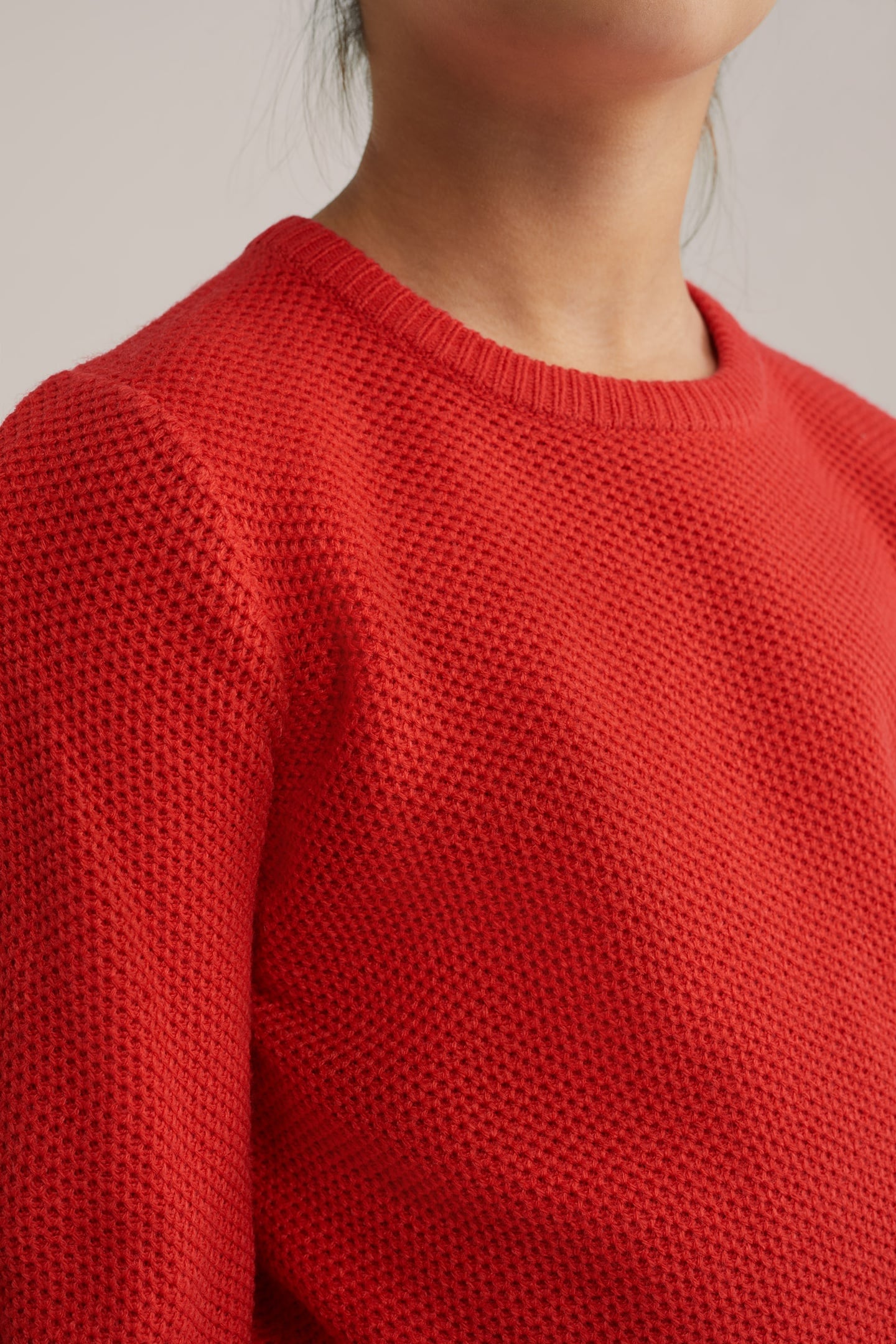 KNITTED PULLOVER BRIGHT RED 5