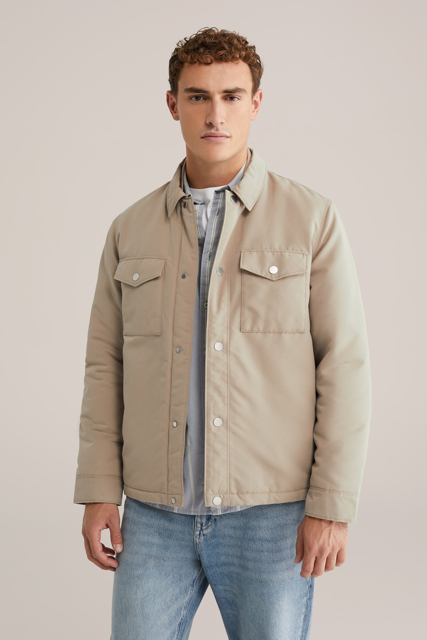 JACKET NORMAL LENGTH BEIGE 1