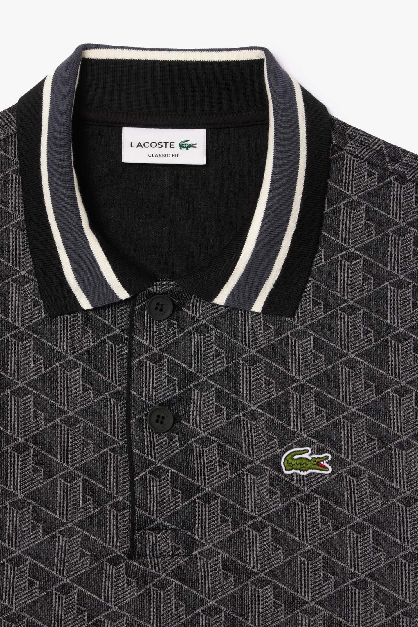 SHORT SLEEVE POLO BLACK/GRAPHITE 7