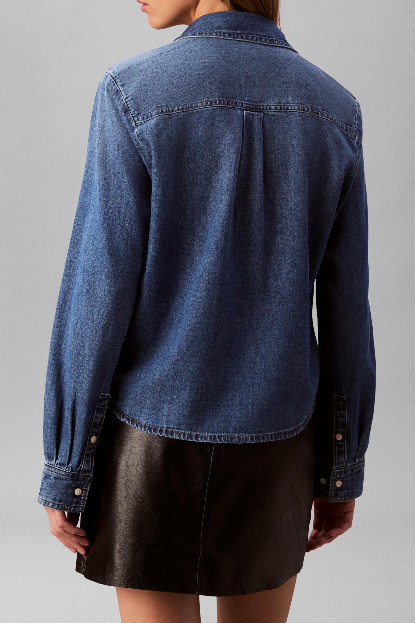 CROPPED LS SHIRT INDIGO HASTINGS 3