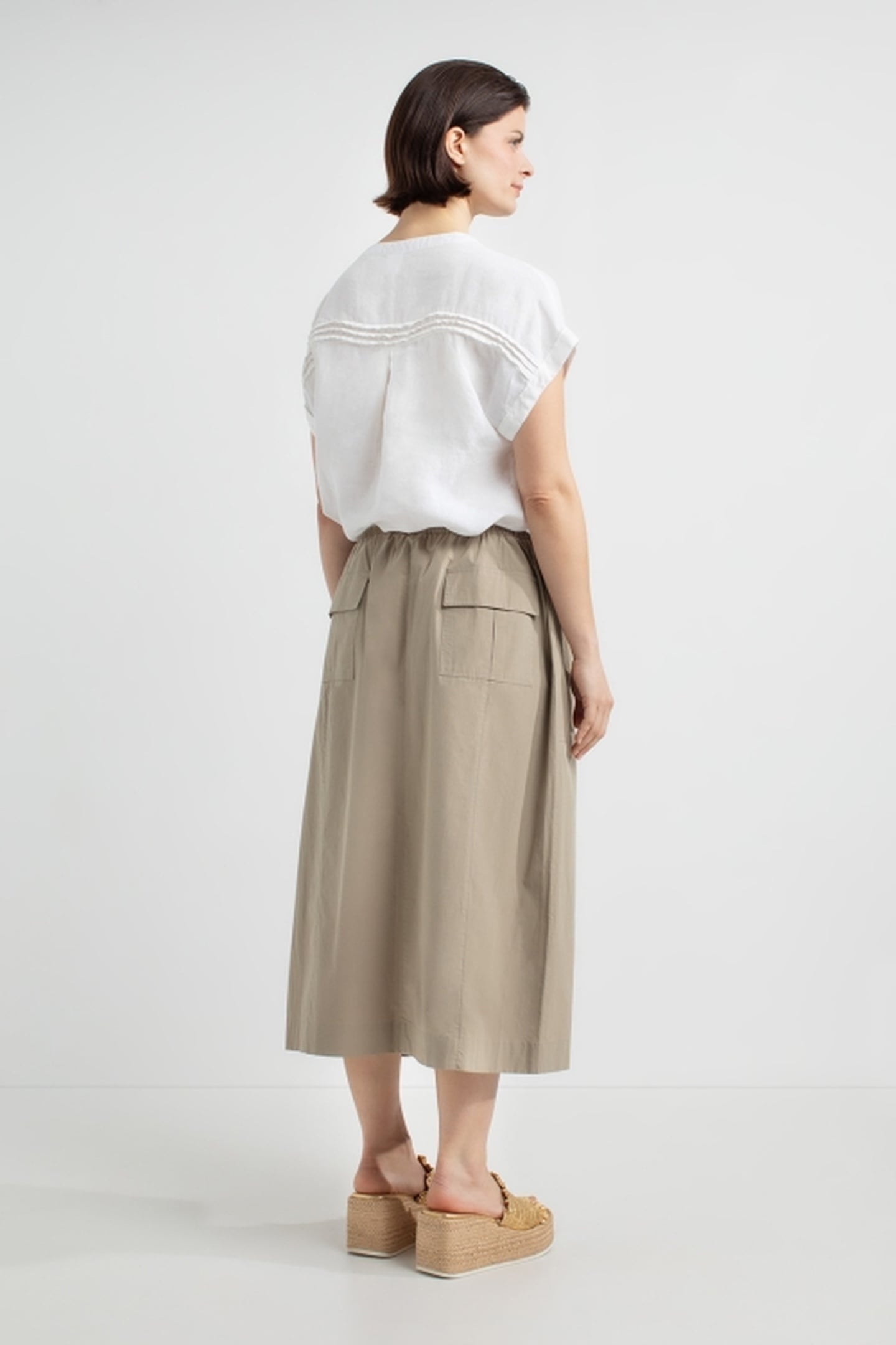 JANNA SKIRT LIGHT OLIVE 3