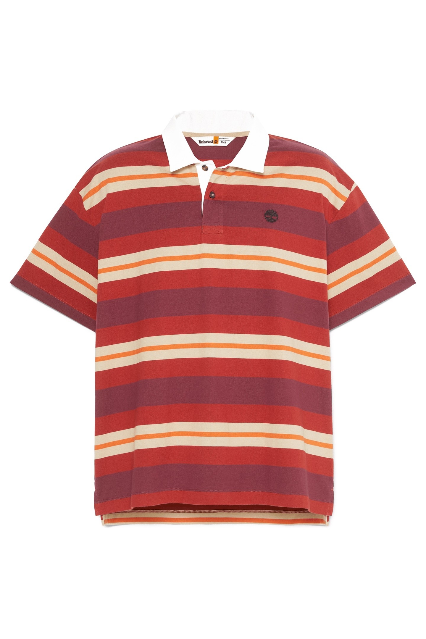 SS STRIPED RUGBY POLO BURNT HENNA 3