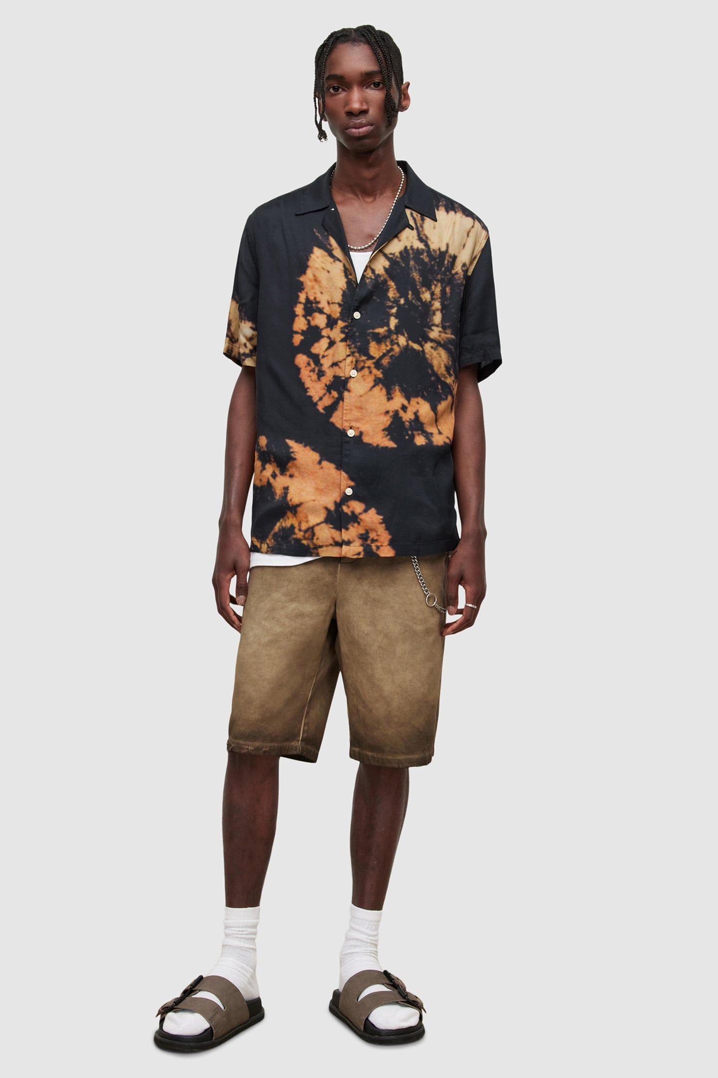 ALBANY SHORT ASH KHAKI BROWN 1