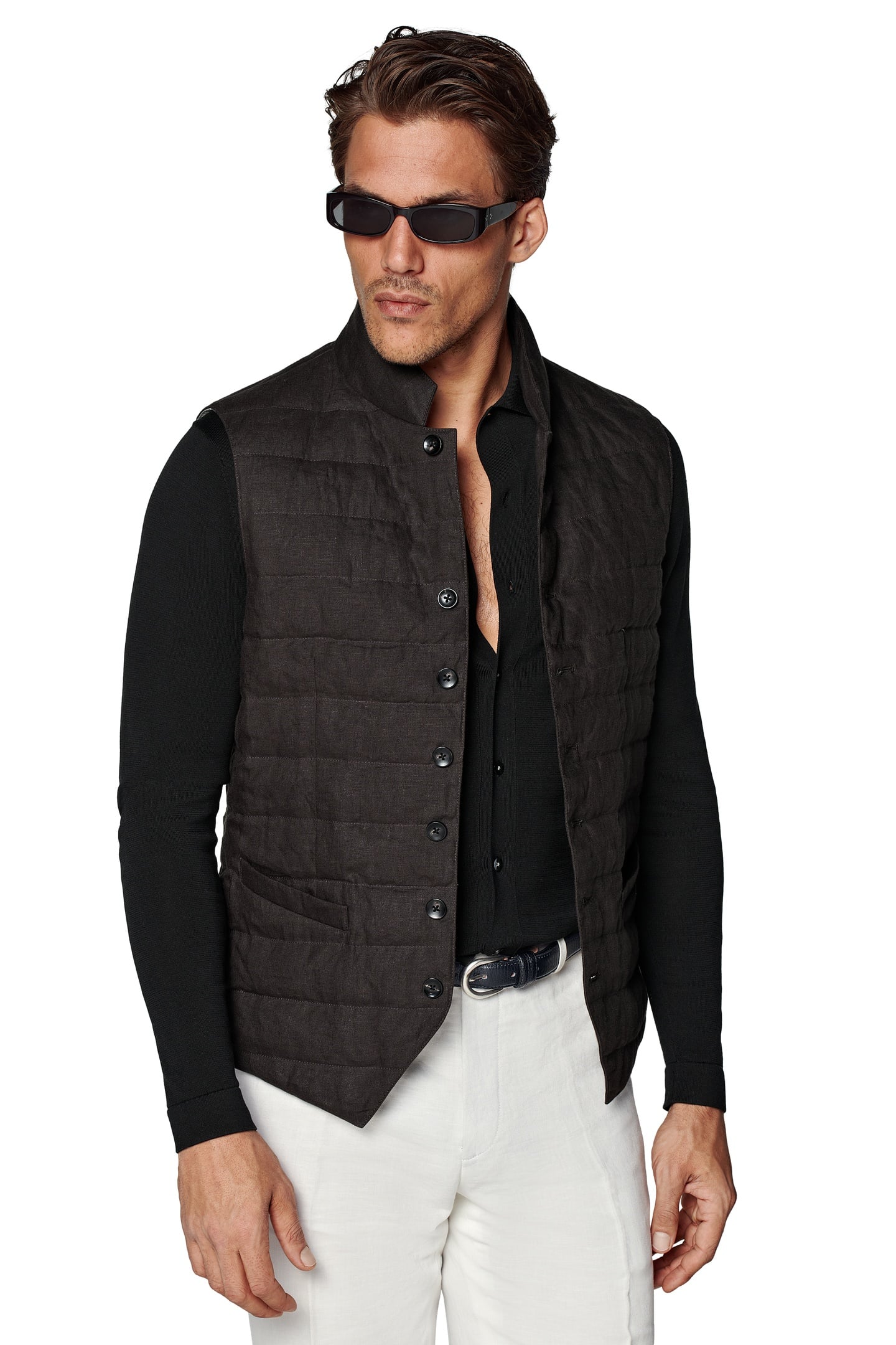 BODYWARMER-DARK-BROWN DARK BROWN 4