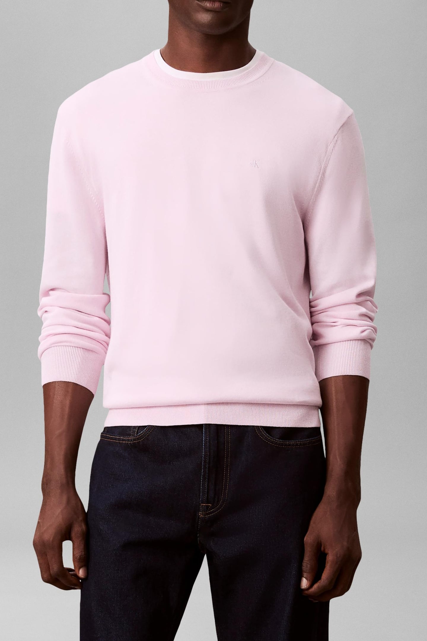 LS SUPIMA COTTON CREWNECK SPRING LILAC 2