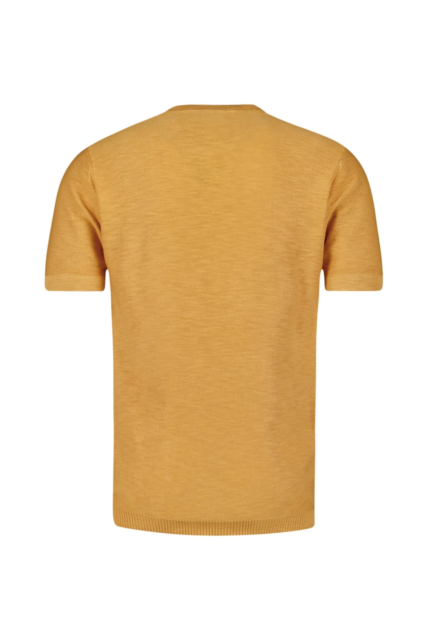 PULLOVER SHORT SLEEVE CREWNECK SOLID SLUB KNIT YELLOW 5