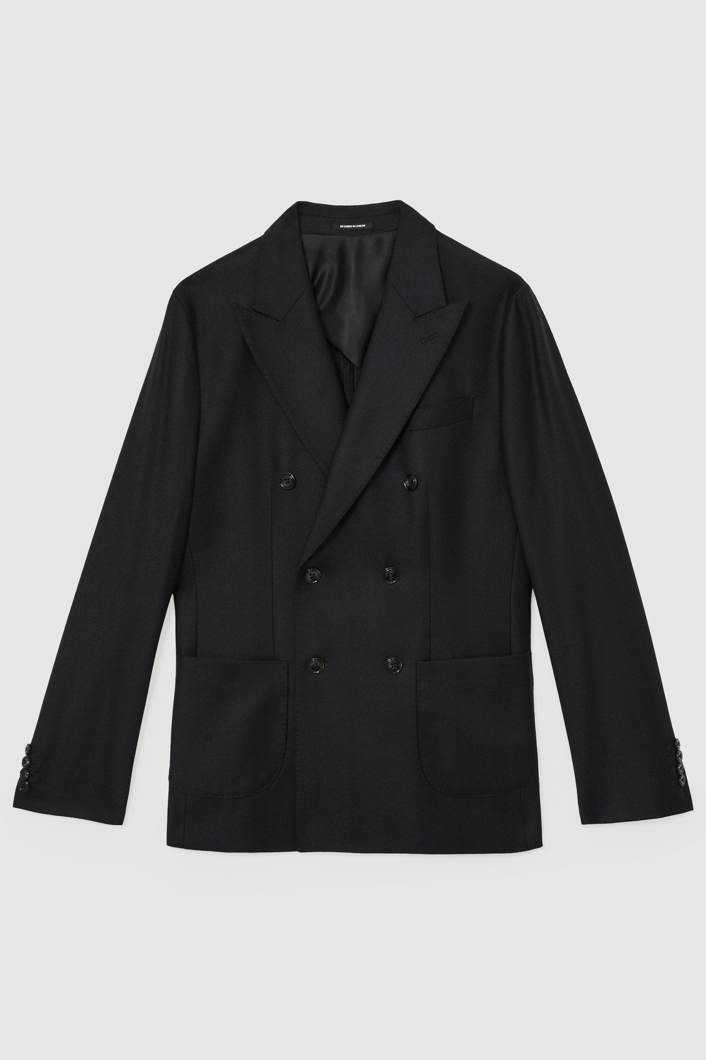 DB PEAK FLANNEL BLAZER NAVY 4