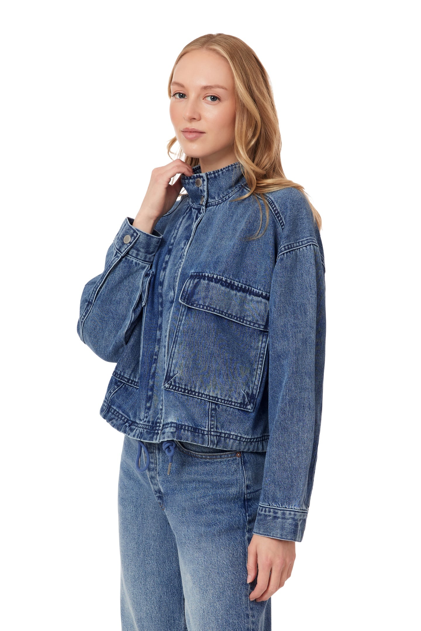 CROPPED UTILITY DENIM JACKET FLATIRON 4