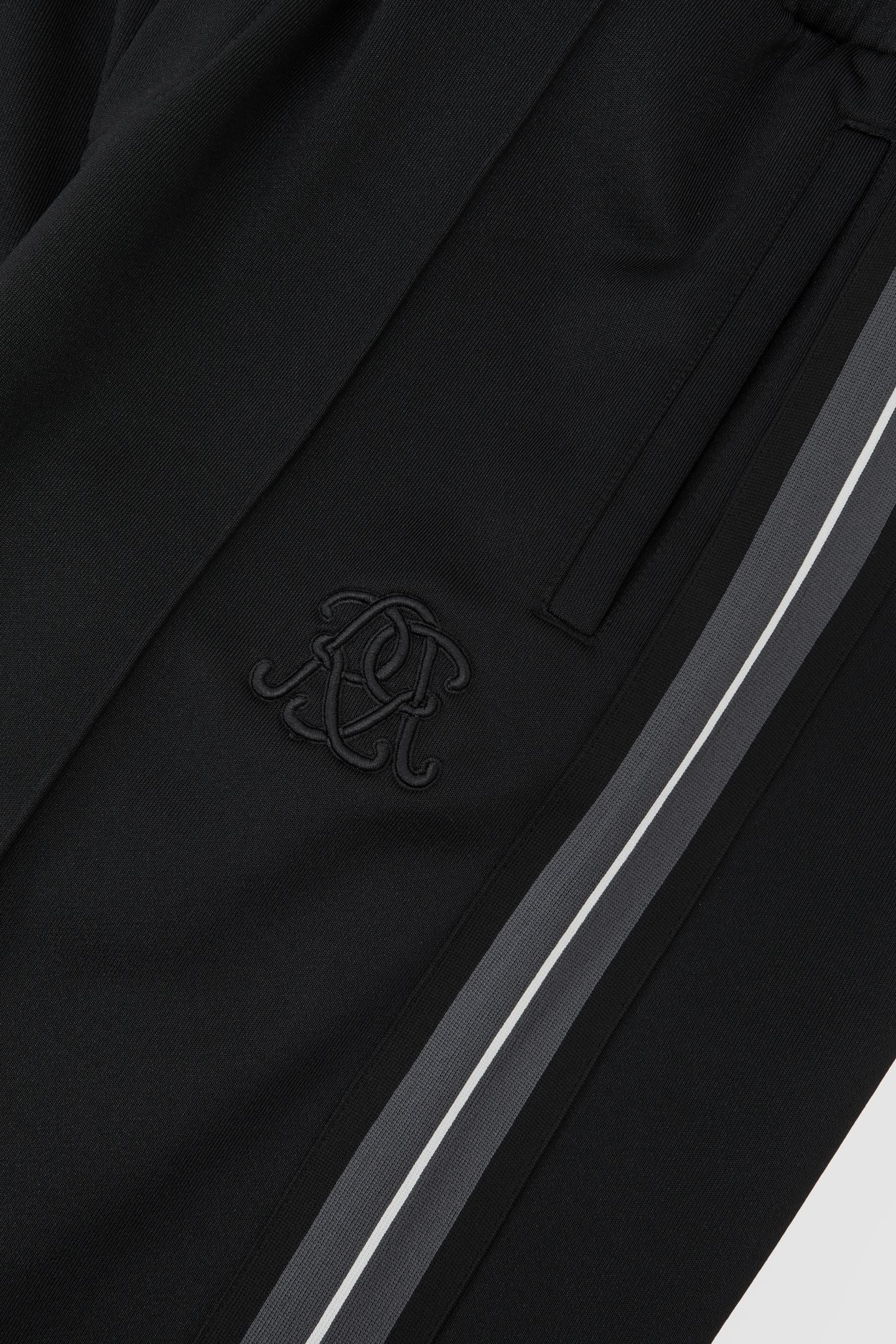 DRAWSTRING WIDE LEG JOGGERS BLACK 5