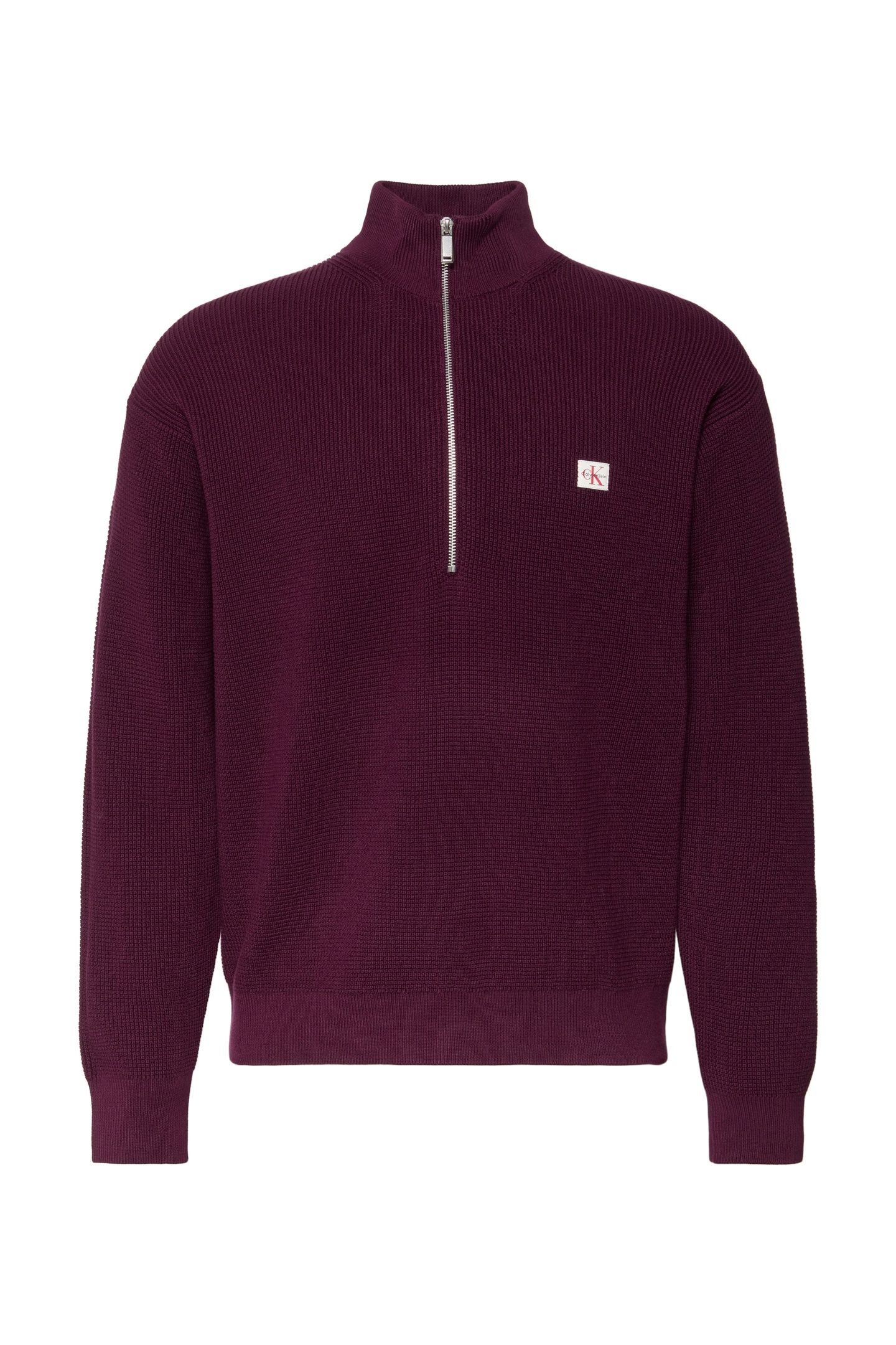 LS EZ COTTON WAFFLE SWEATER PASSION PLUM 4