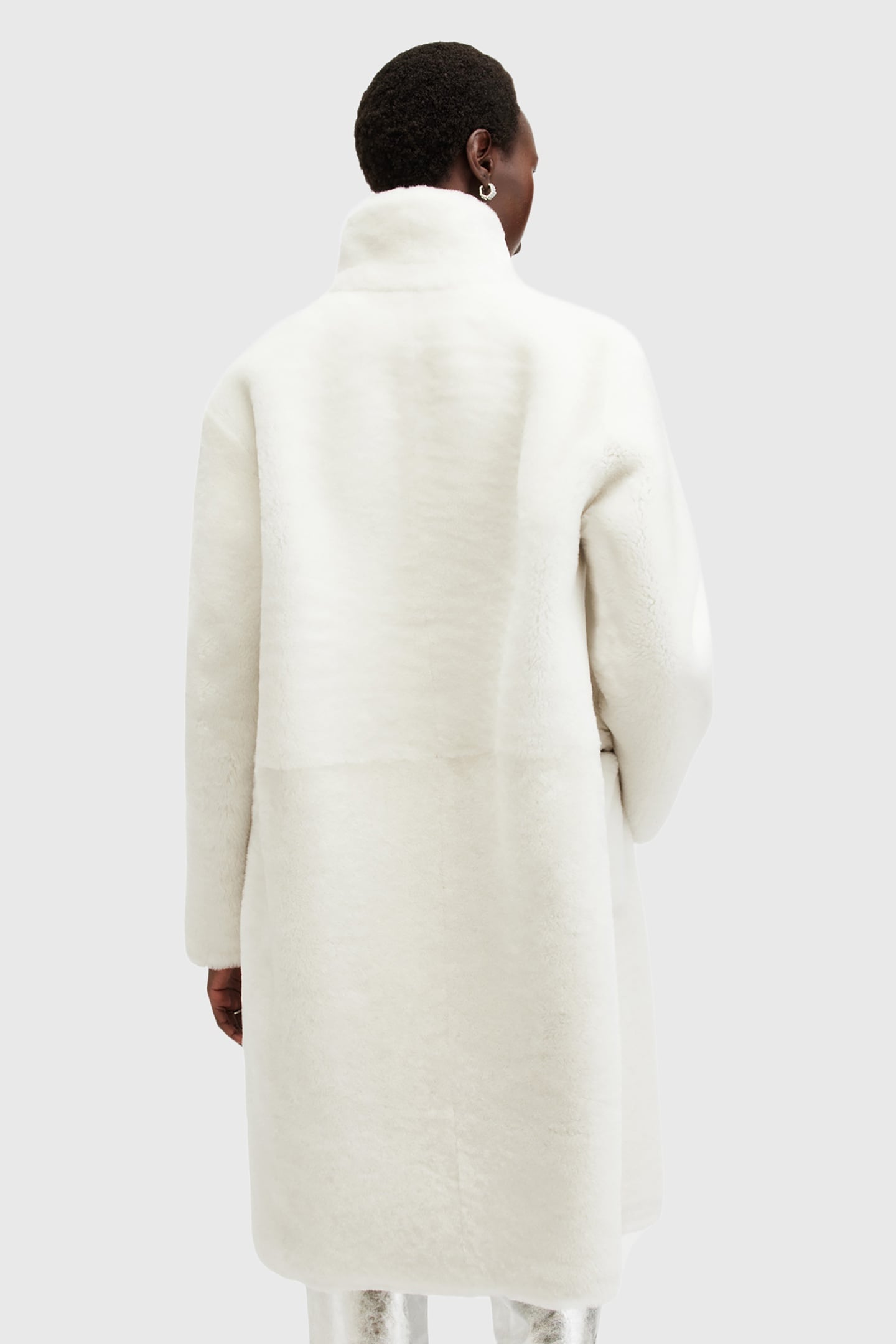 SERRA SHEARLING COAT SNOW WHITE 5