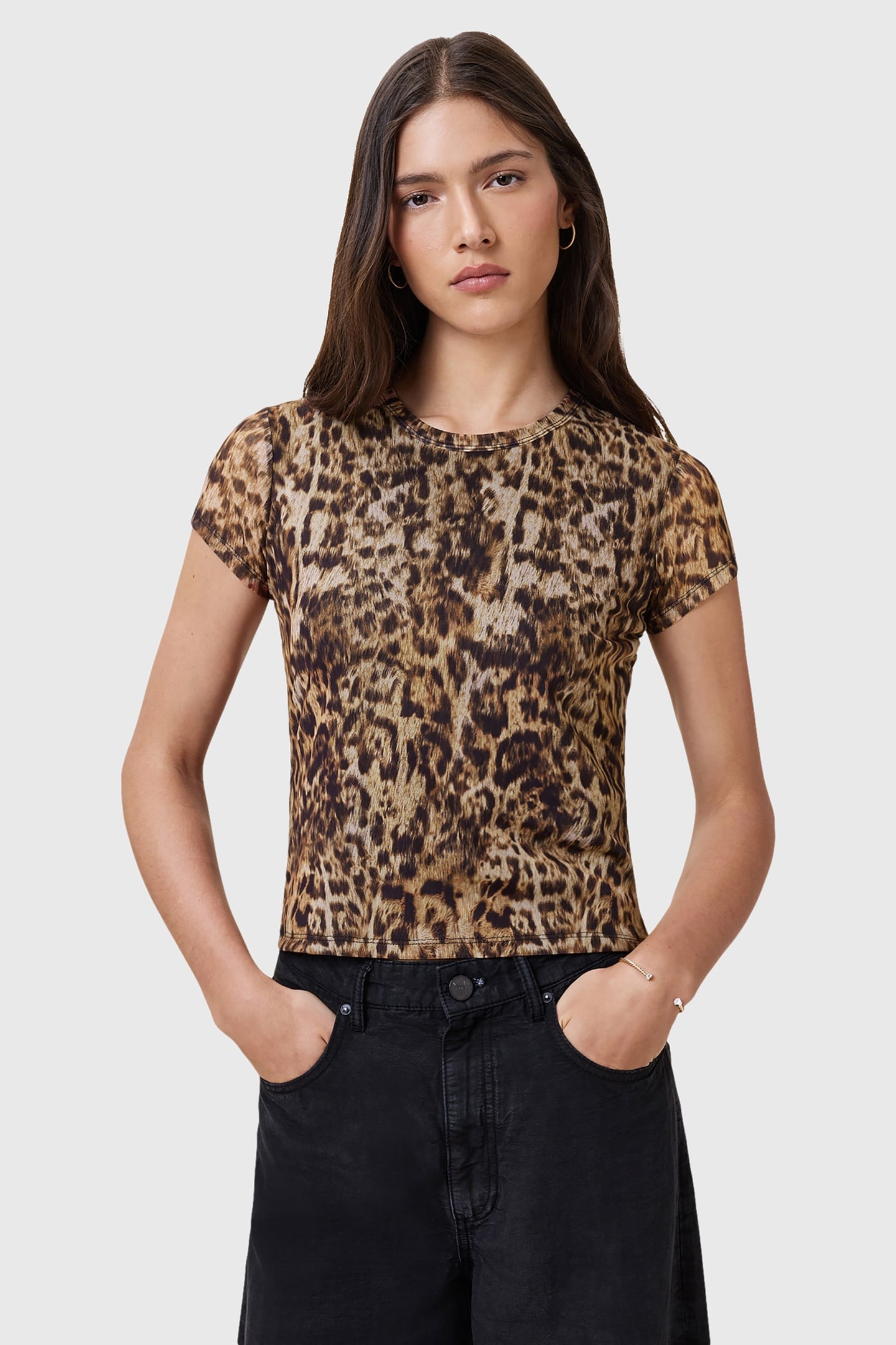 ELLIE MESH TEE EVIA GOLDEN BROWN 6