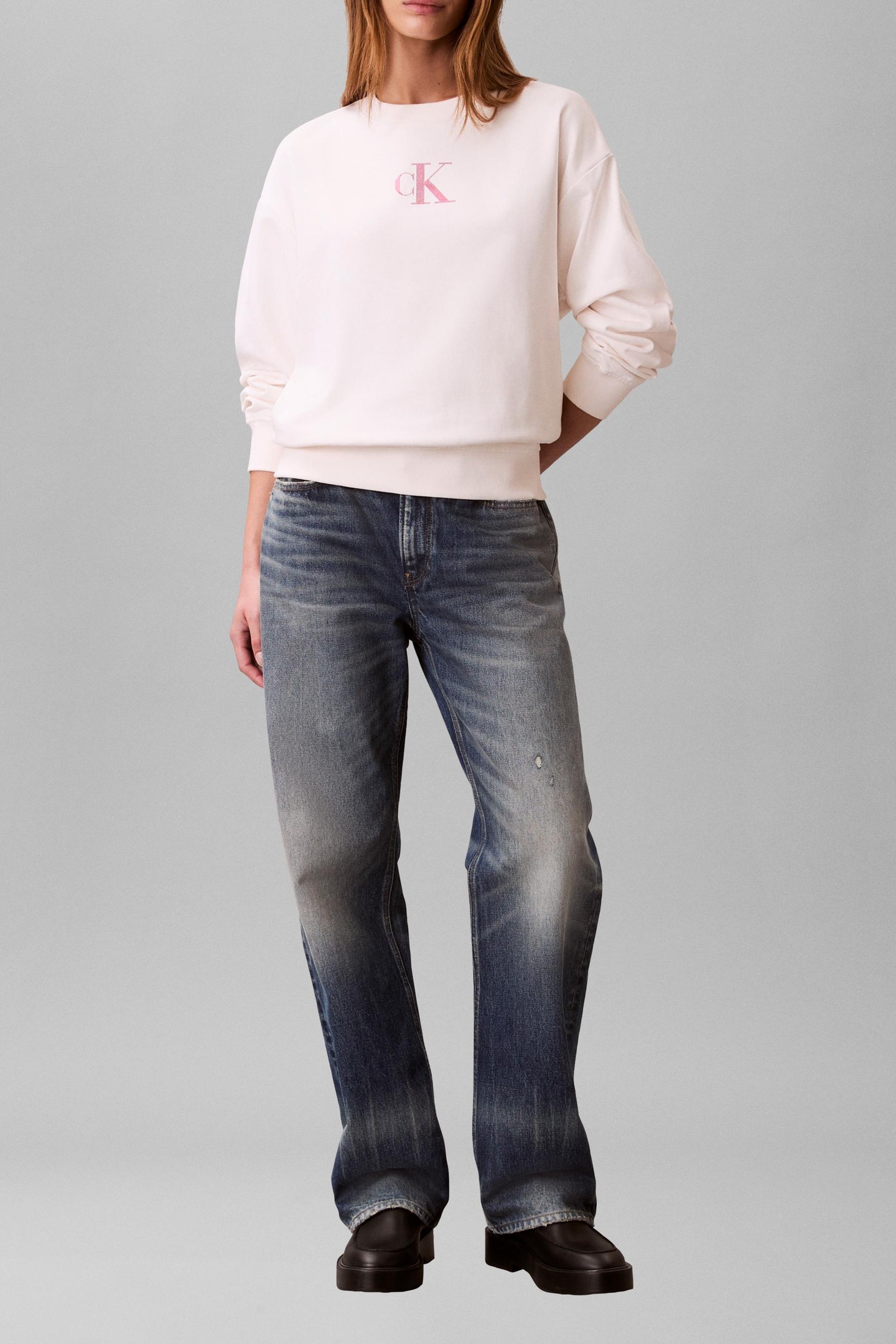 MONOLOGO FOIL FRENCH SWEATPANTS BLACK 2