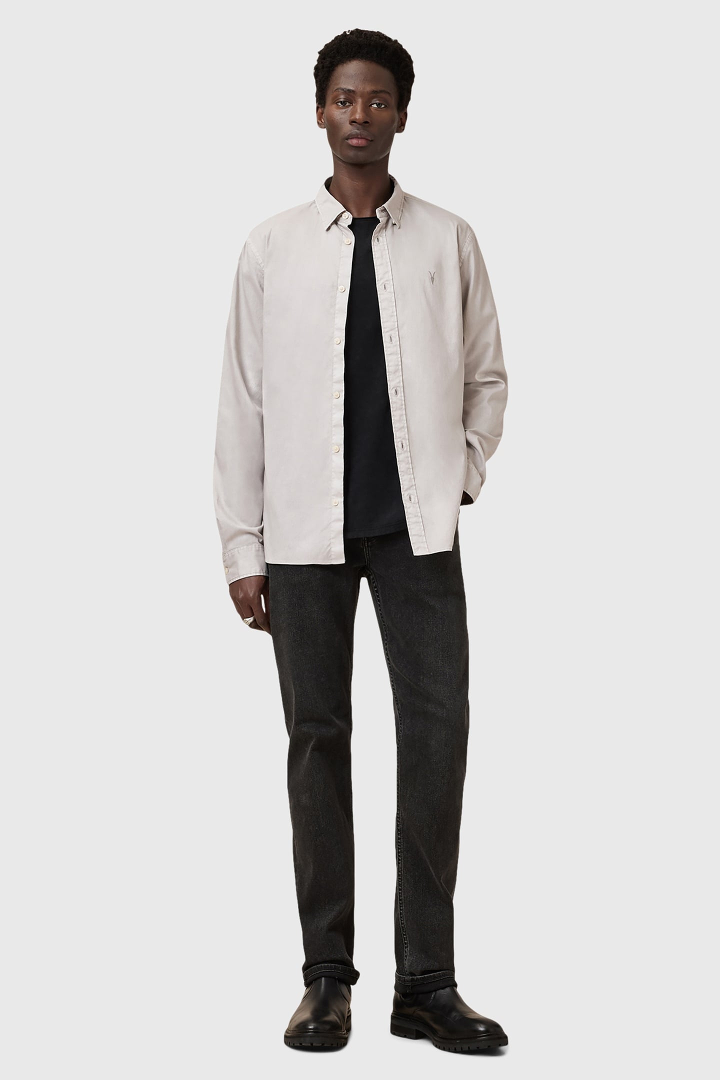 HAWTHORNE LS SHIRT CLOUDY GREY 4