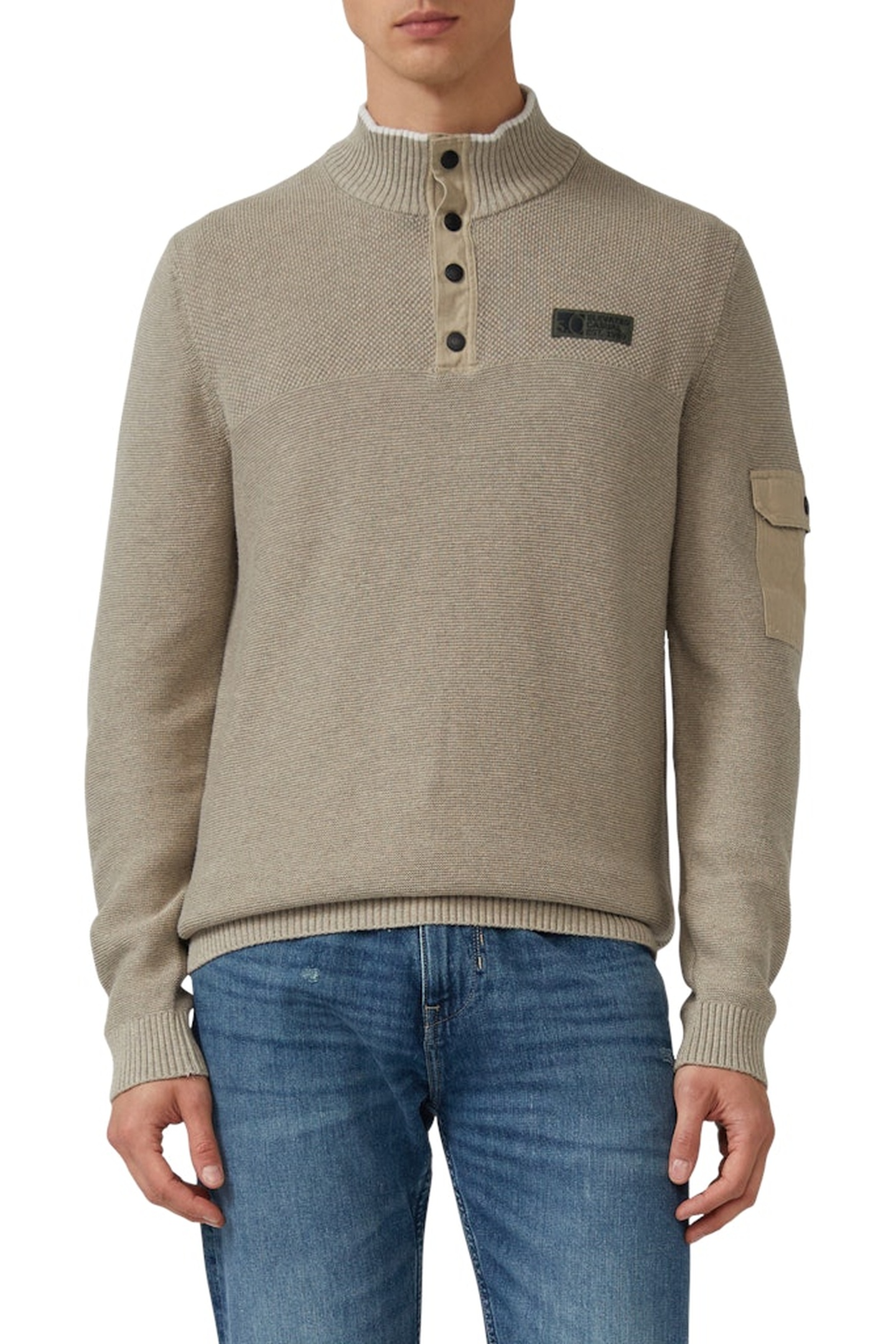 s.Oliver  Pullover Beige Maat: XL | Sweaters Outlet | Heren | Beige