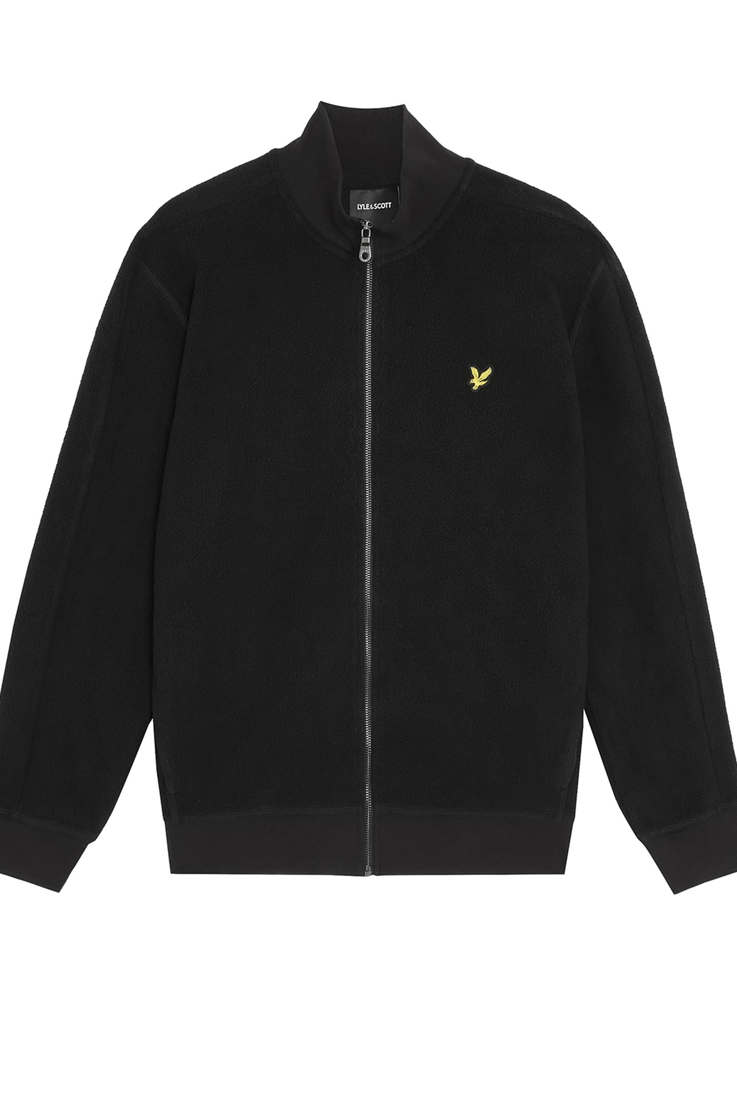 POLAR FLEECE TRACK JACKET JET BLACK 4