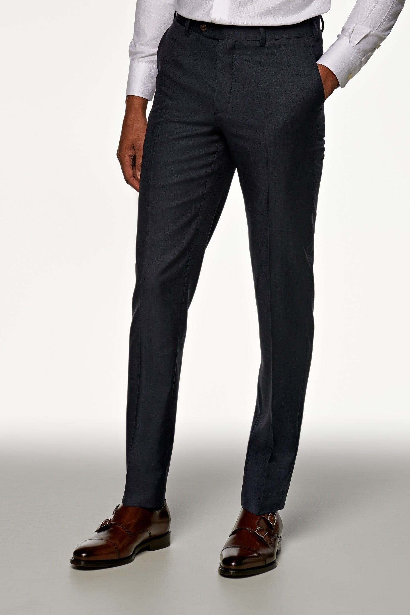 BRESCIA NAVY PURE WOOL S110 NAVY 1