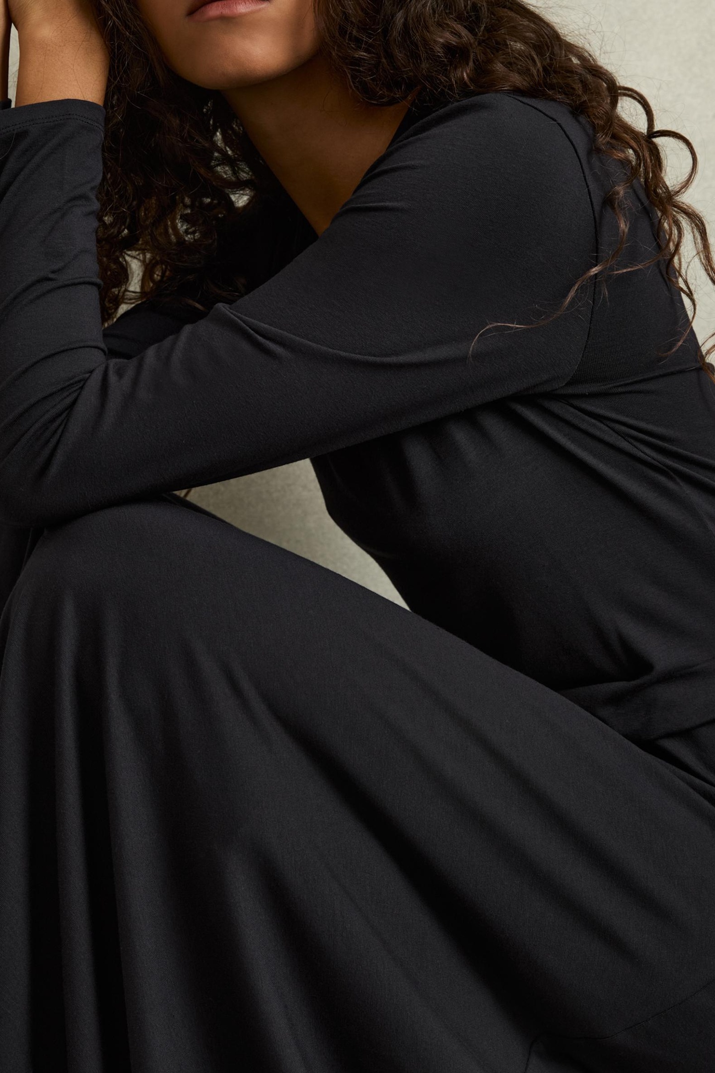 RUCHED PLAIN MIDI NAVY 4