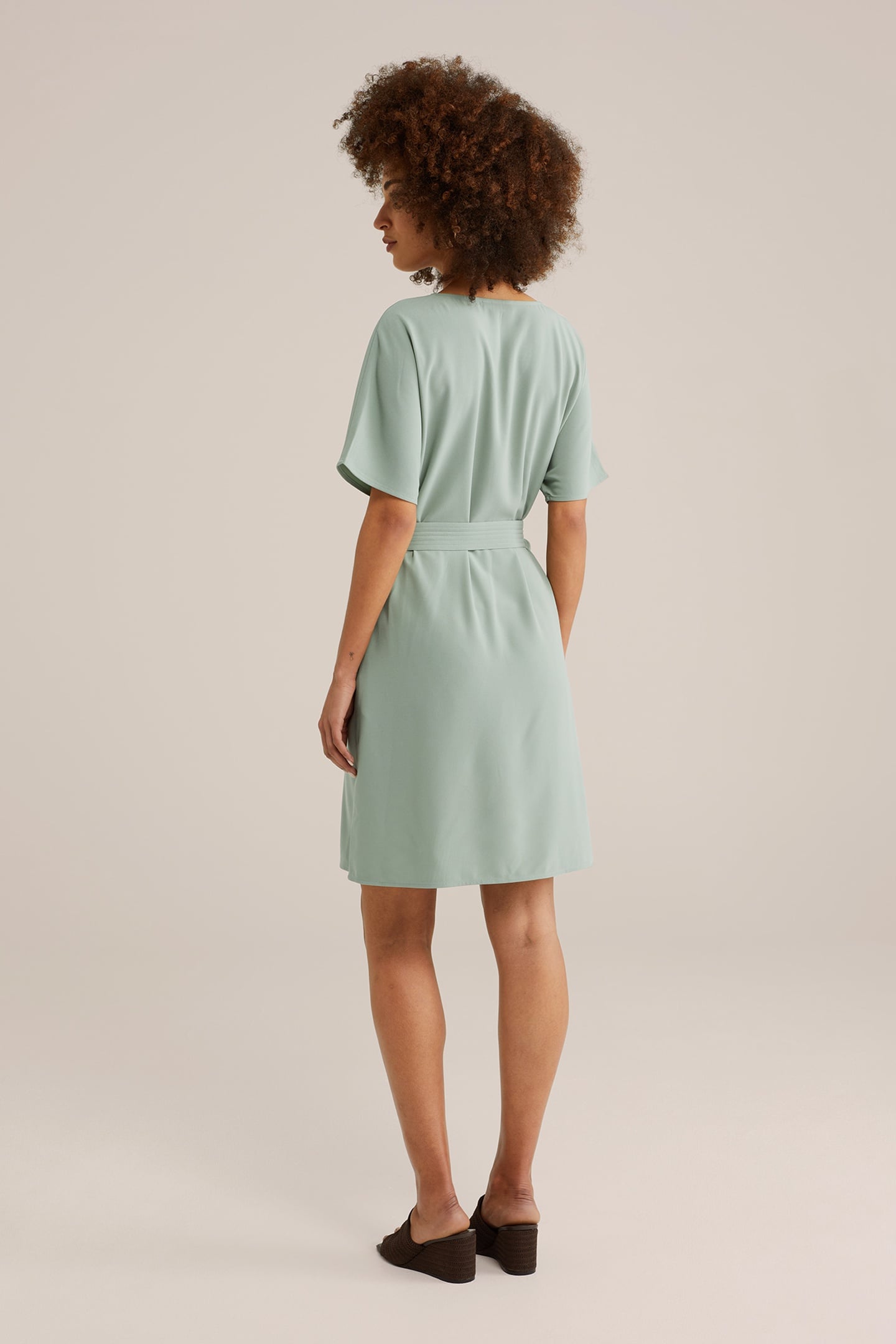 DRESS MID LENGTH LIGHT GREEN 3