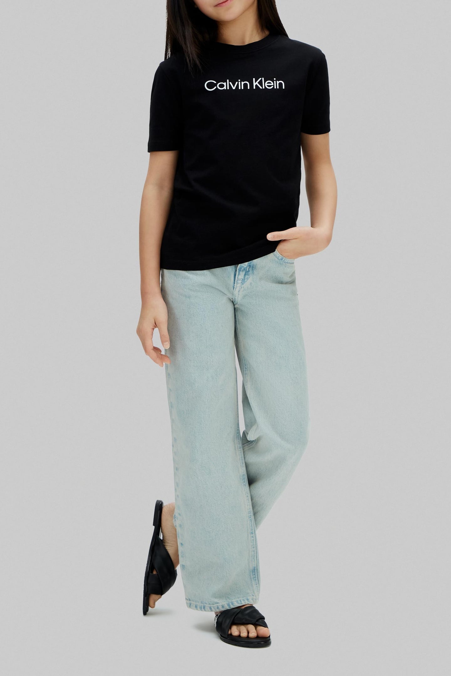 SS WAFFLE BADGE CREWNETEE BLACK 2