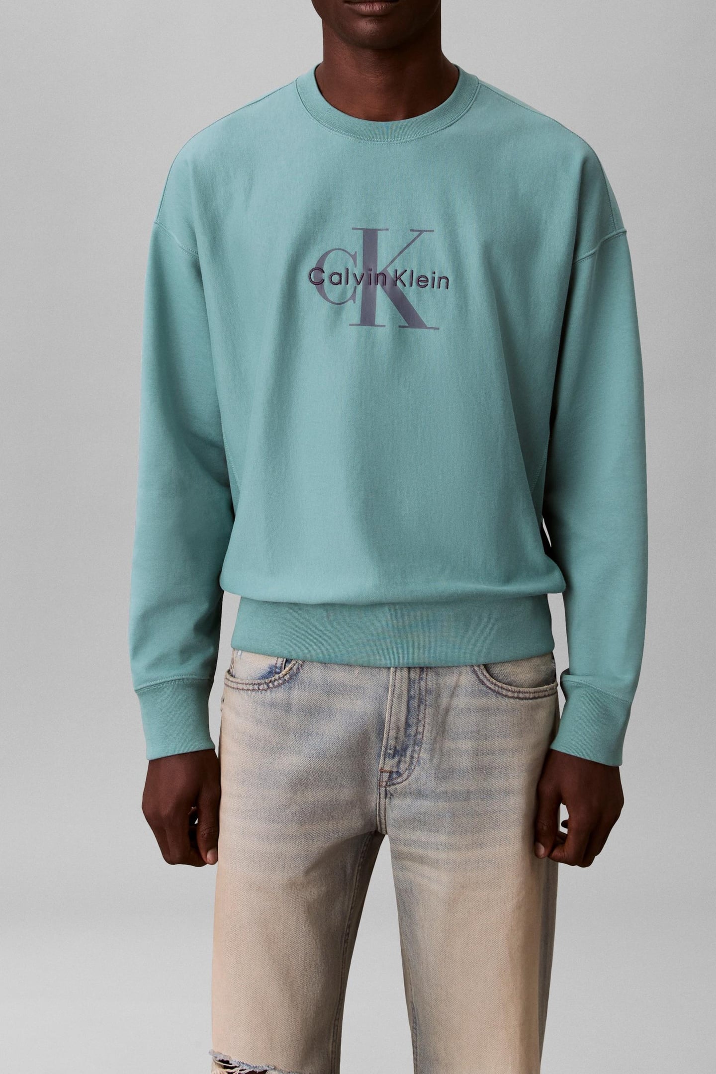 LS PREMIUM TERRY MONOGRAM SWEATER TEQUILA BLUE 2