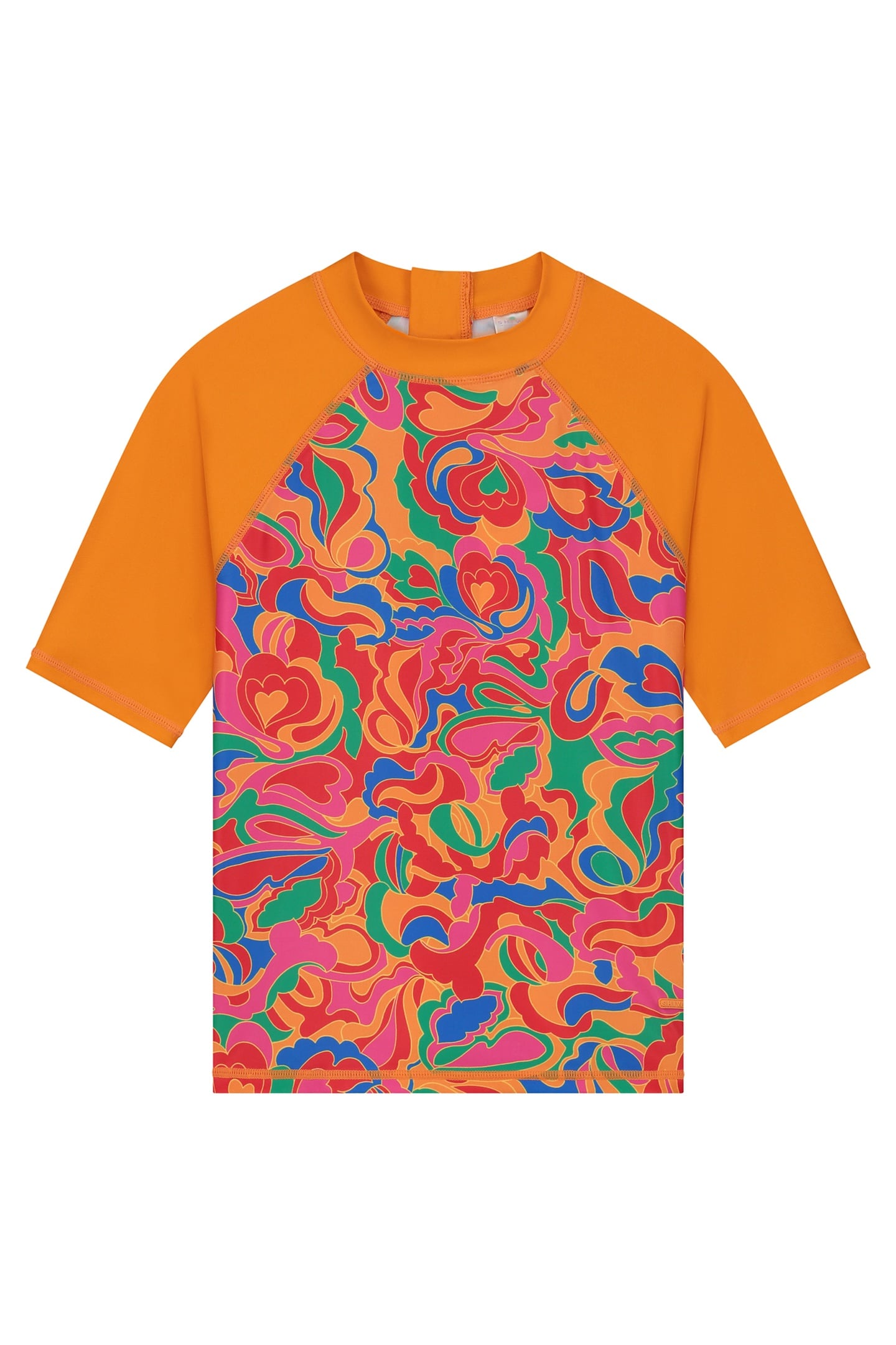 GIRLS TESSIE RASH TEE GROOVY LOVE ORANGE SUN GROOVY LOVE 1