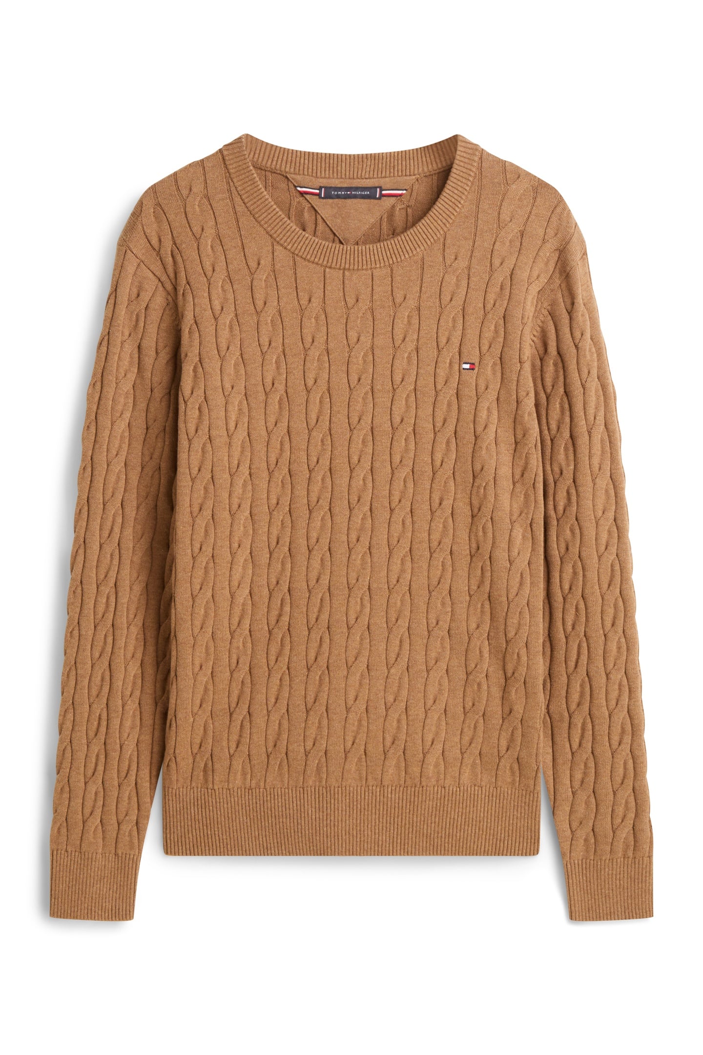 CLASSIC COTTON CABLE HIGHLAND KHAKI HEATHER 4