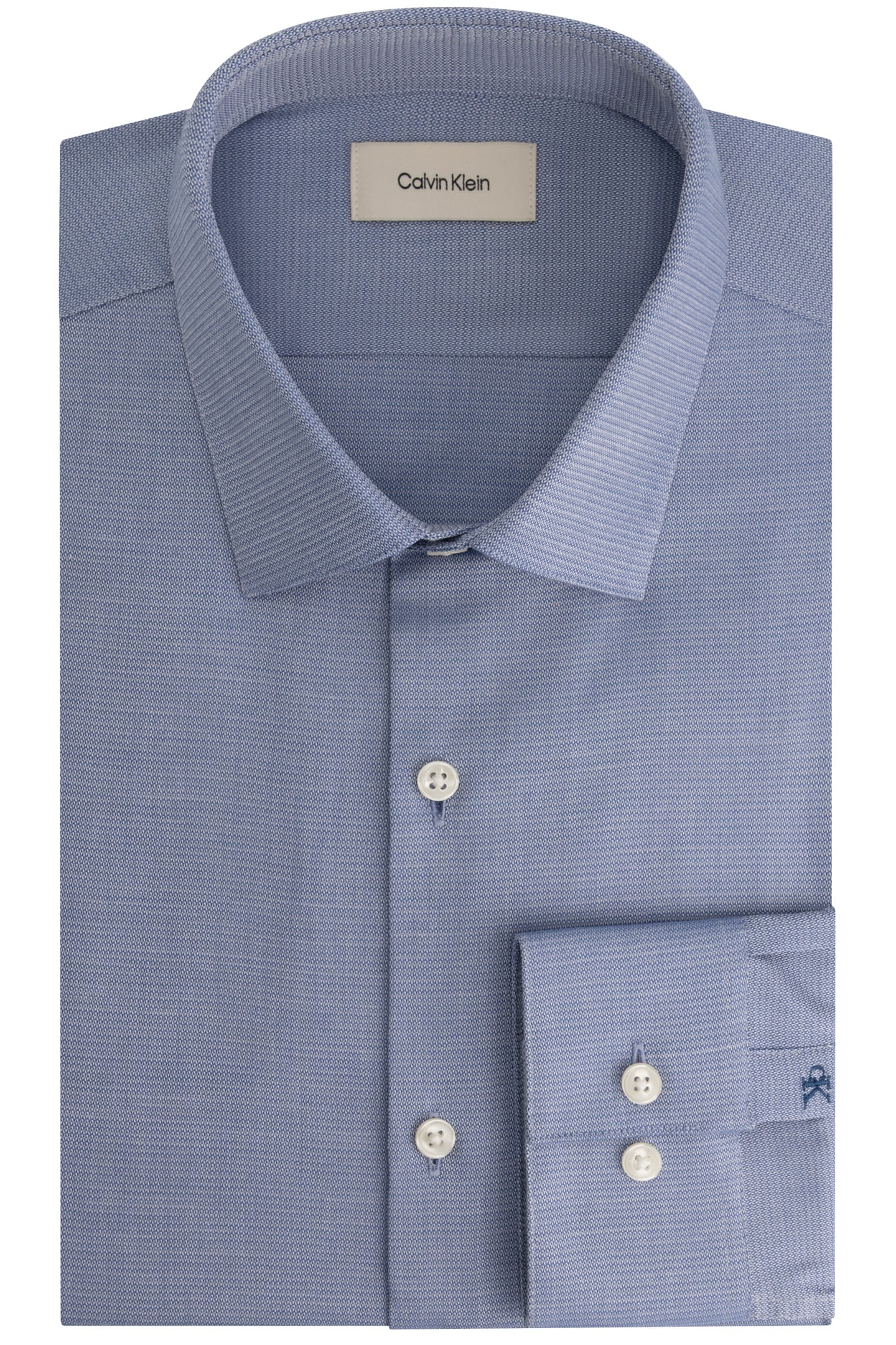 SLIM ESSENTIAL POPLIN DRESS SHIRT NAVY 4