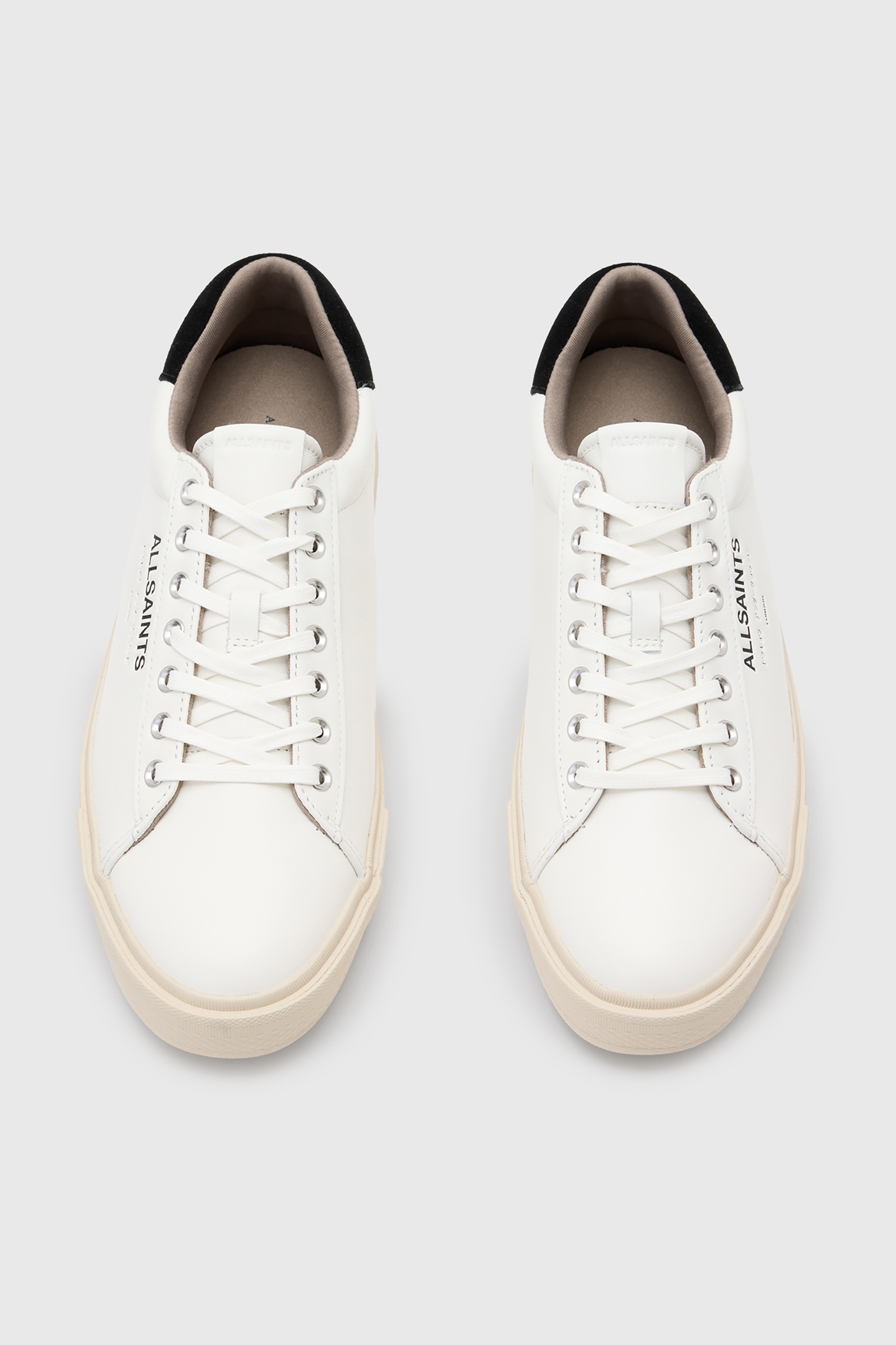 UNDGRND LTHR LOW TOP WHITE/BLACK 2