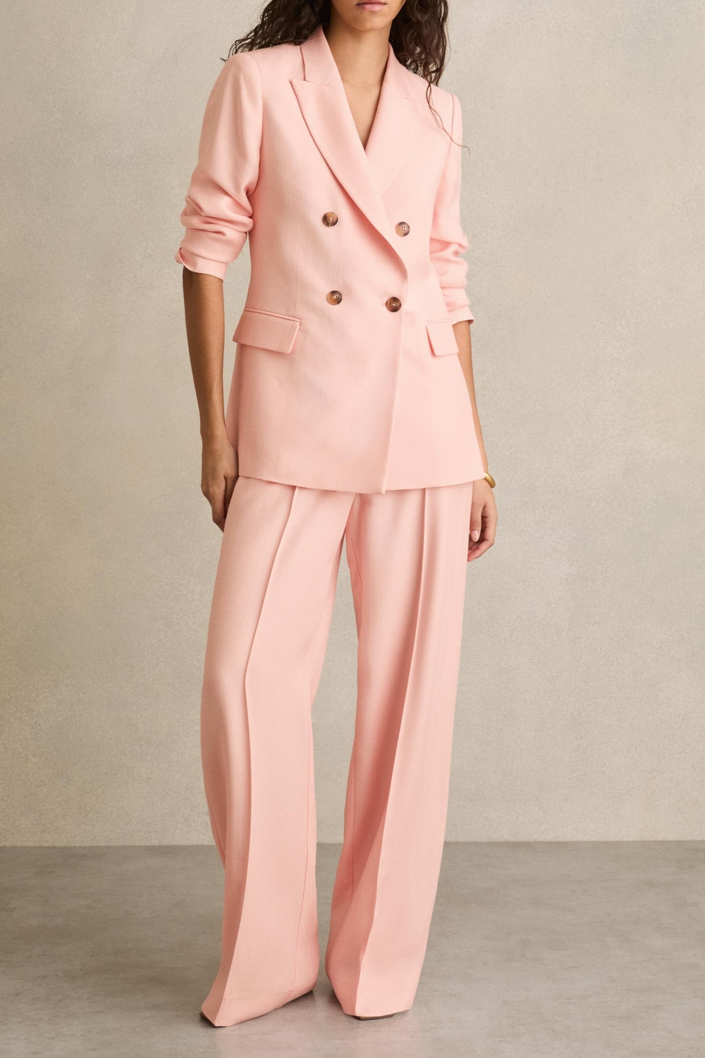 WIDE LEG SUIT TROUSER PINK 3