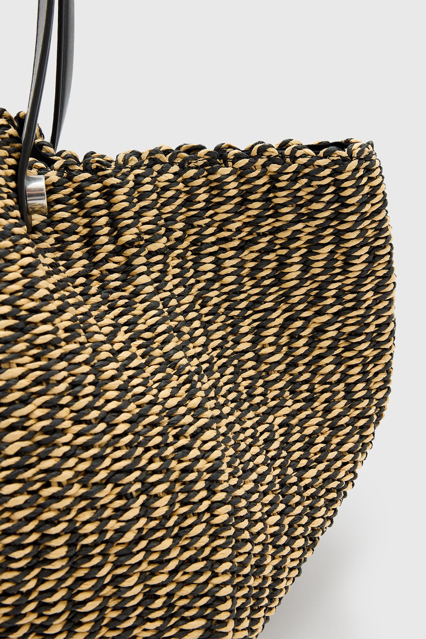 ALLINGTON PAPER TOTE BLACK/NATURAL 9