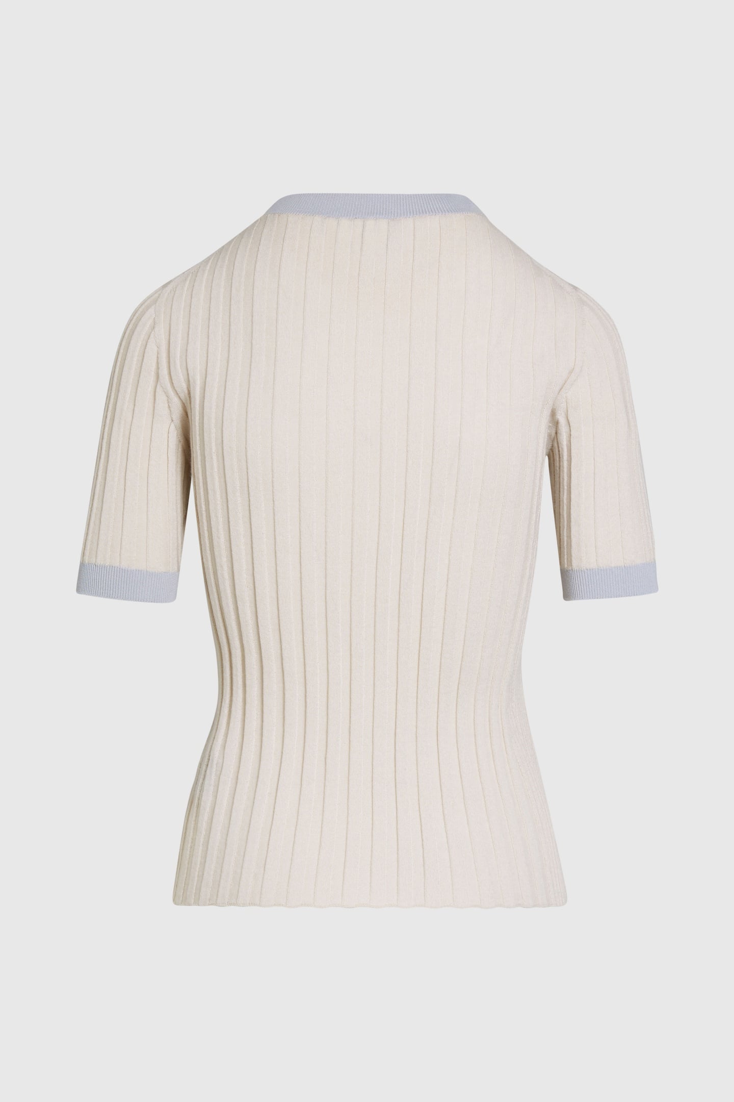 FONELE V1.Y9.01 FLAT-KNIT-SHIRT STONE/CLOUD GREY 4