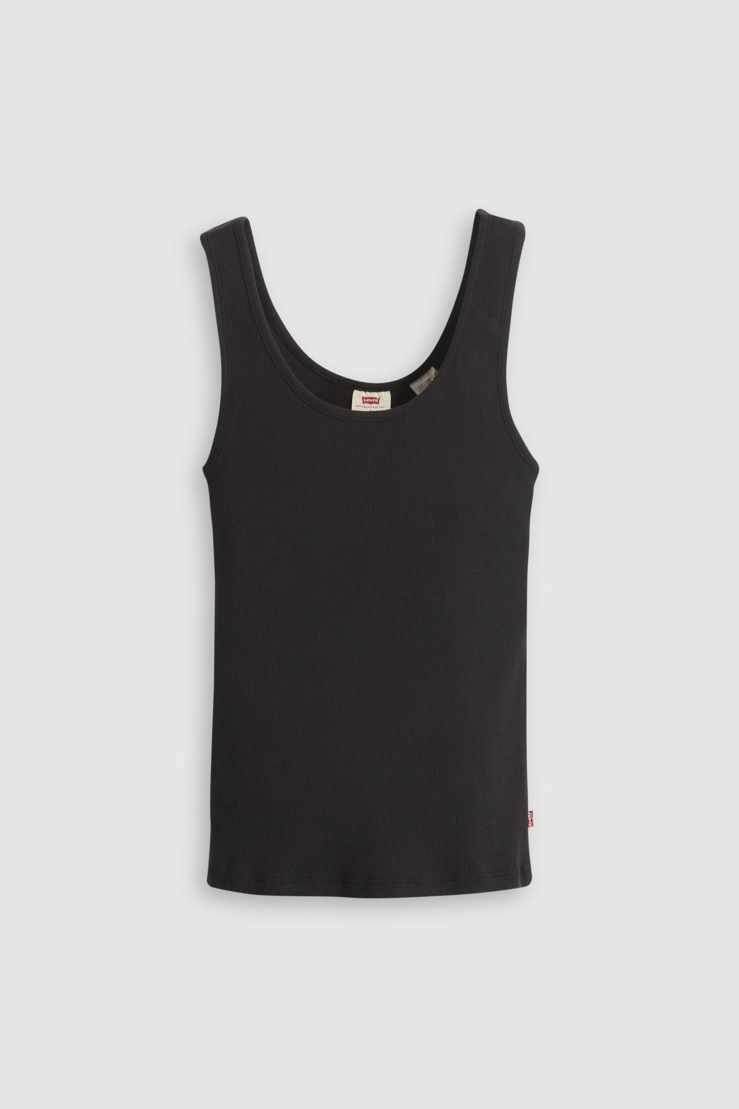 ESSENTIAL RIB TANK TOP BLACK 4