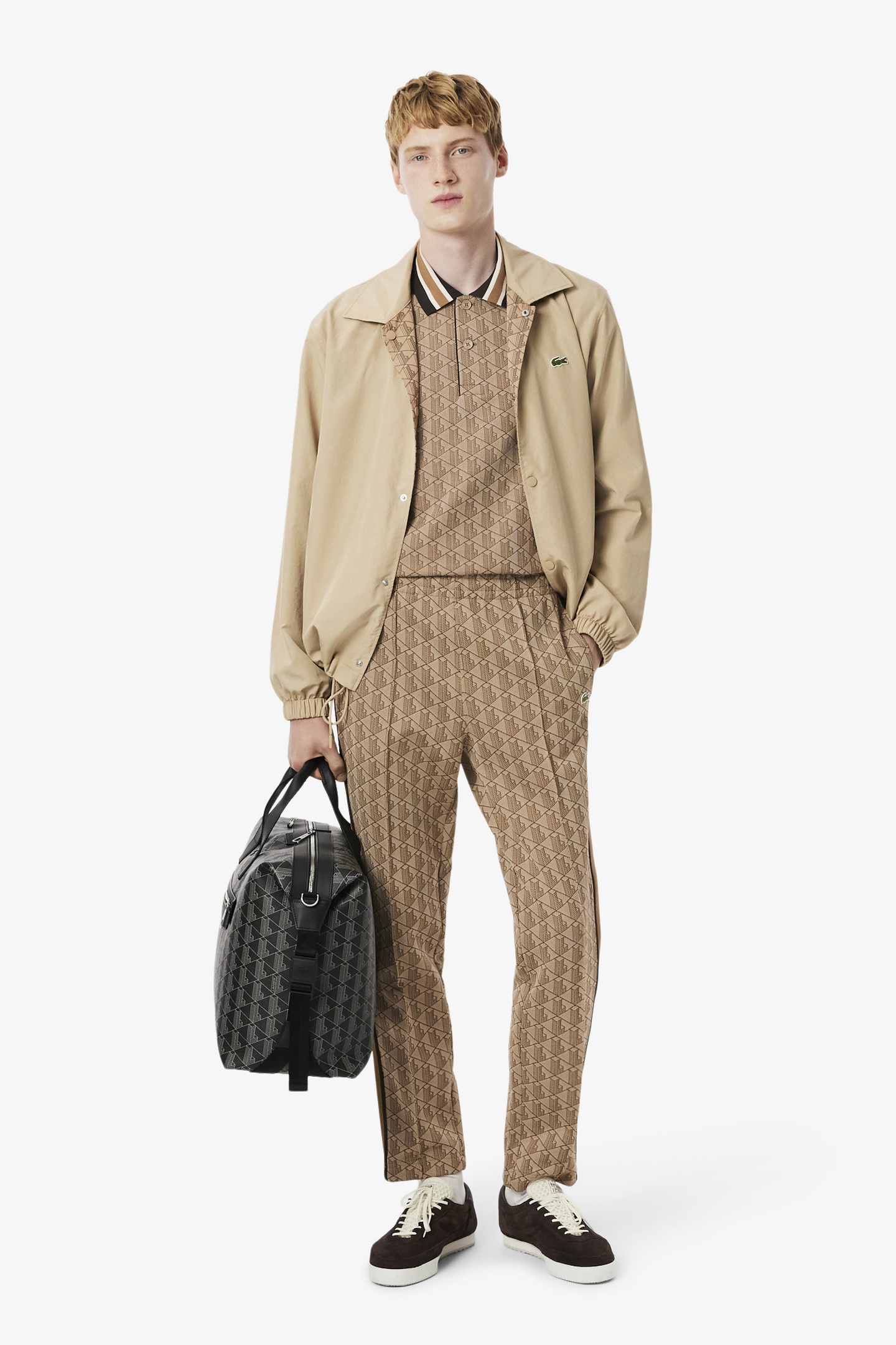 TRACKSUIT TROUSERS CROISSANT/COOKIE-PORT 1