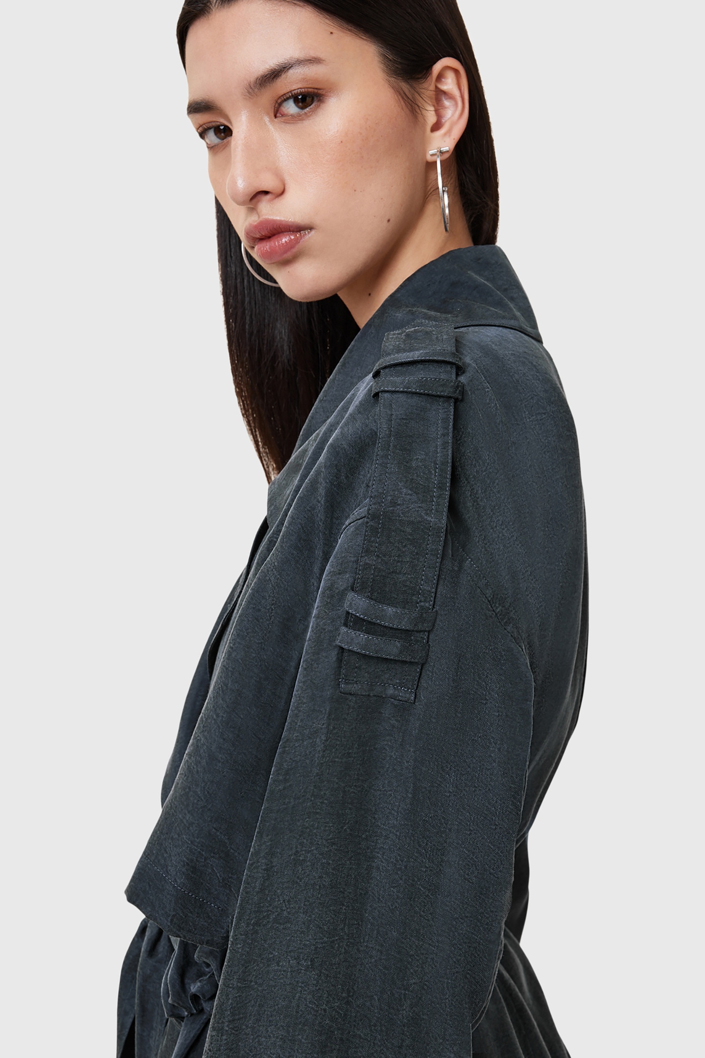 LINNIE TRENCH BLUEBERRY BLUE 8