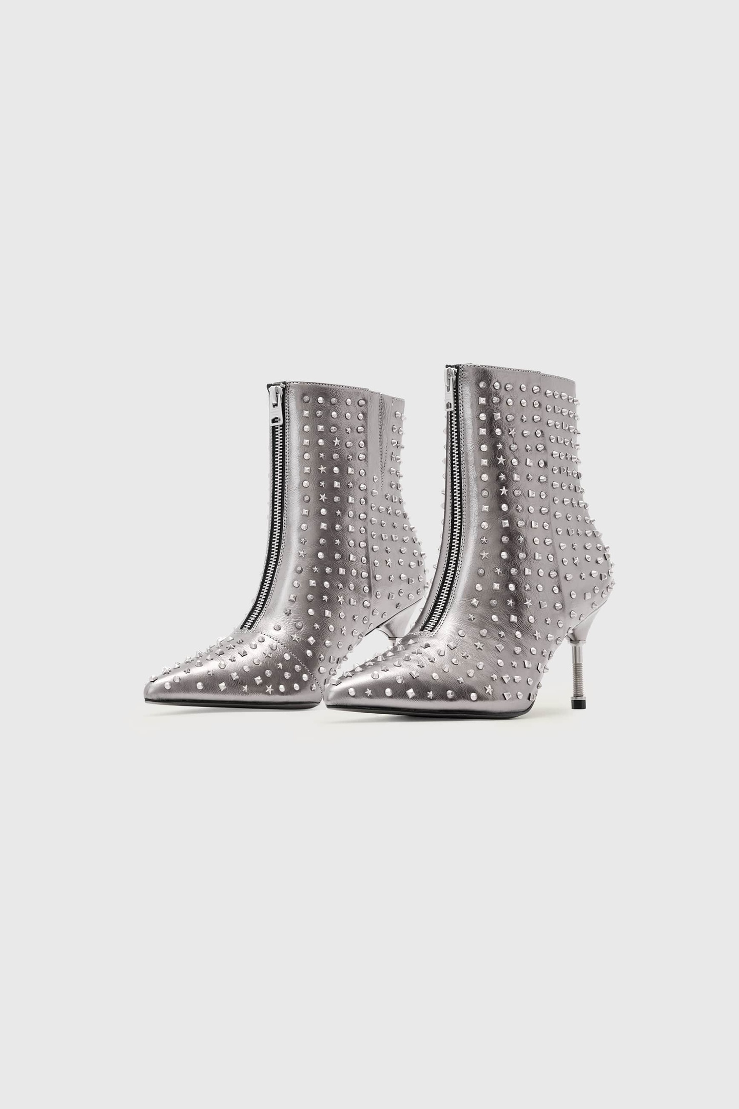 NATASHA STUD BOOT GUNMETAL GREY 2