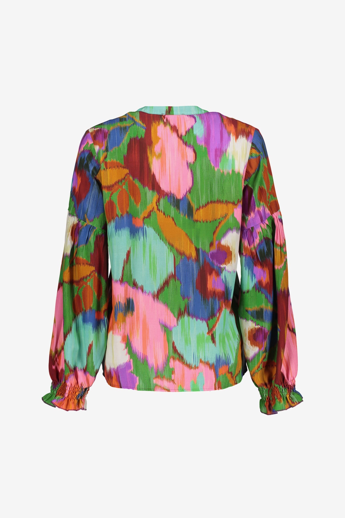 TOP PRINT GREEN/PINK 2