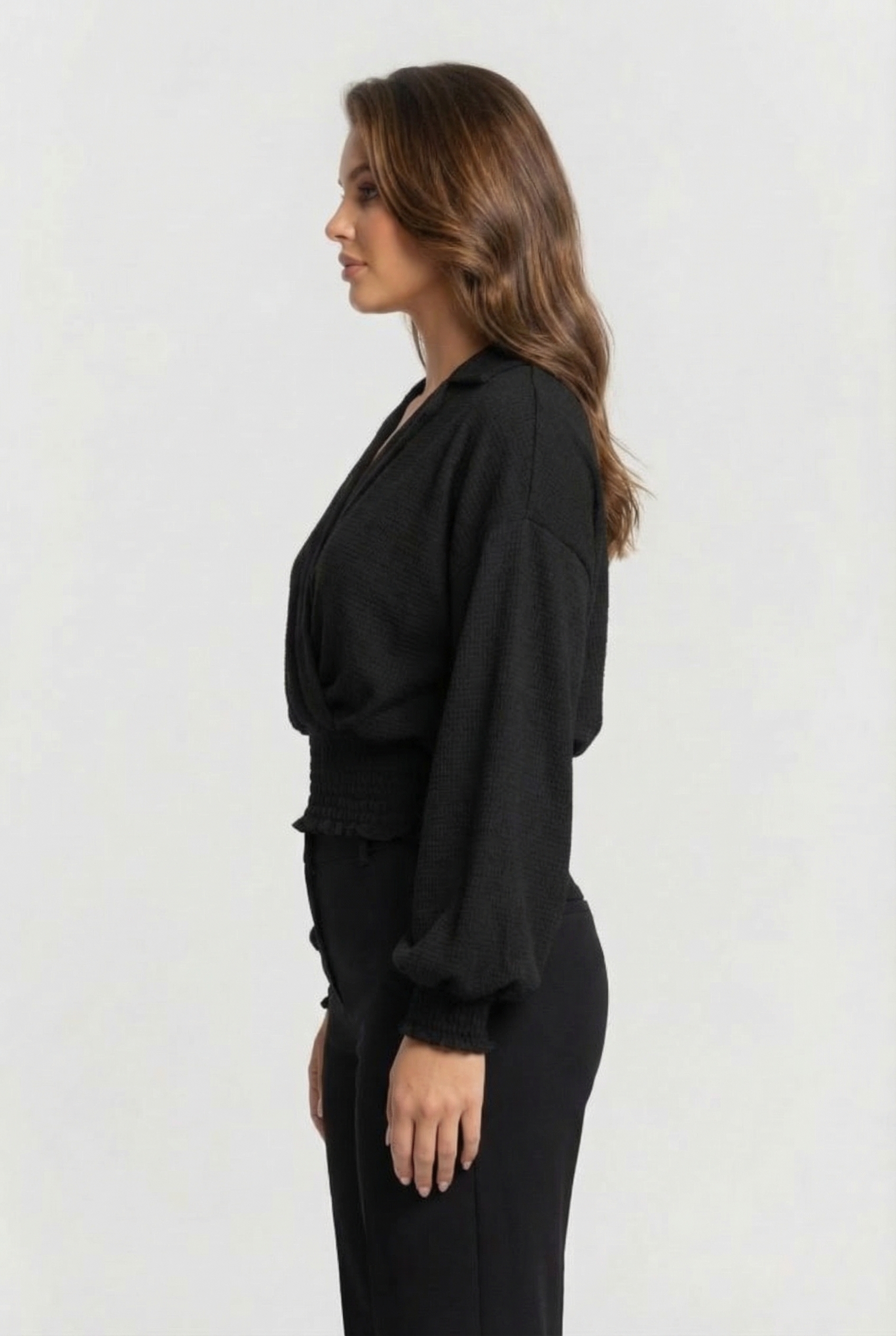 LOLLAND BLOUSE DEEP BLACK 3