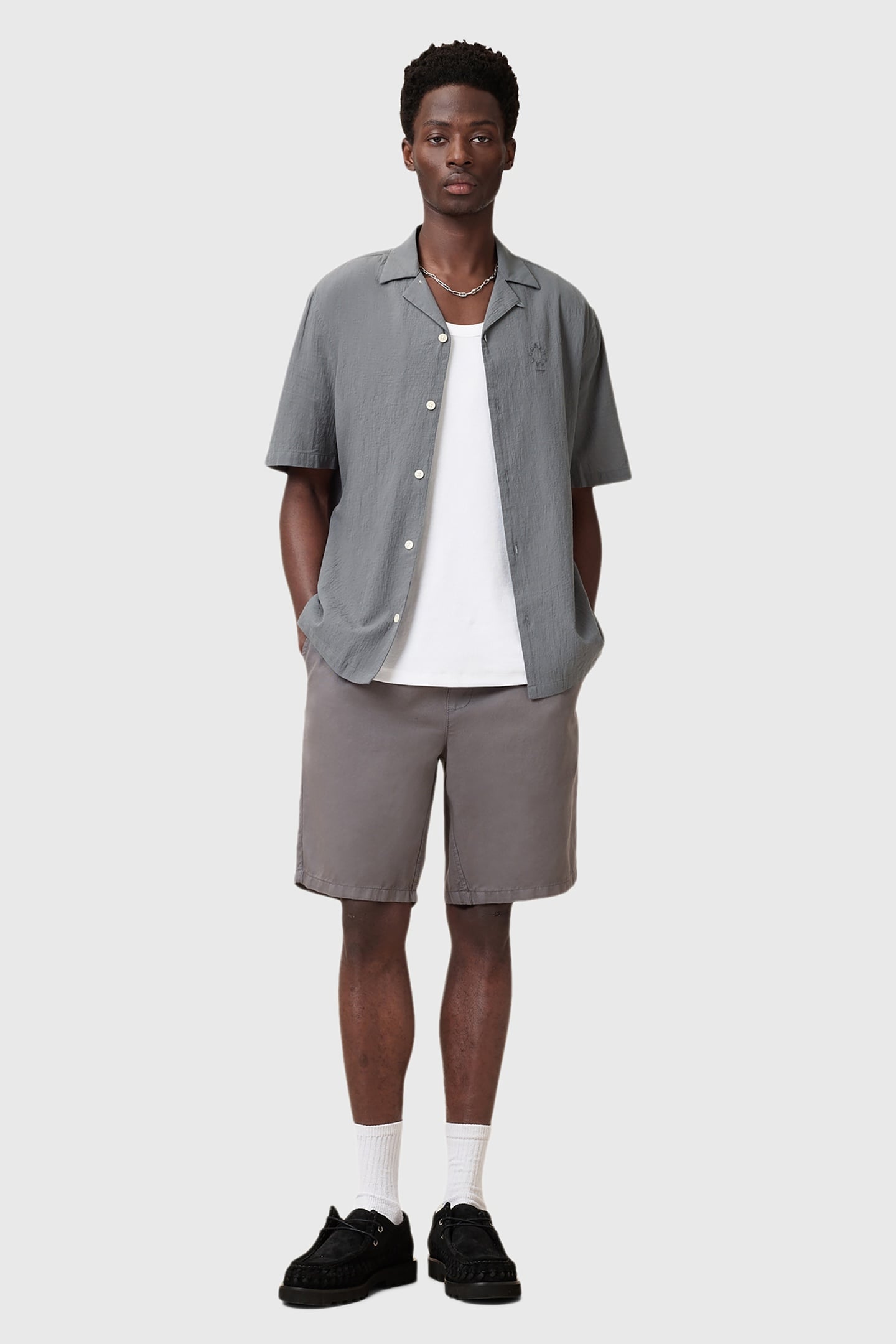 HAVEN SS SHIRT PILLAR GREY 1