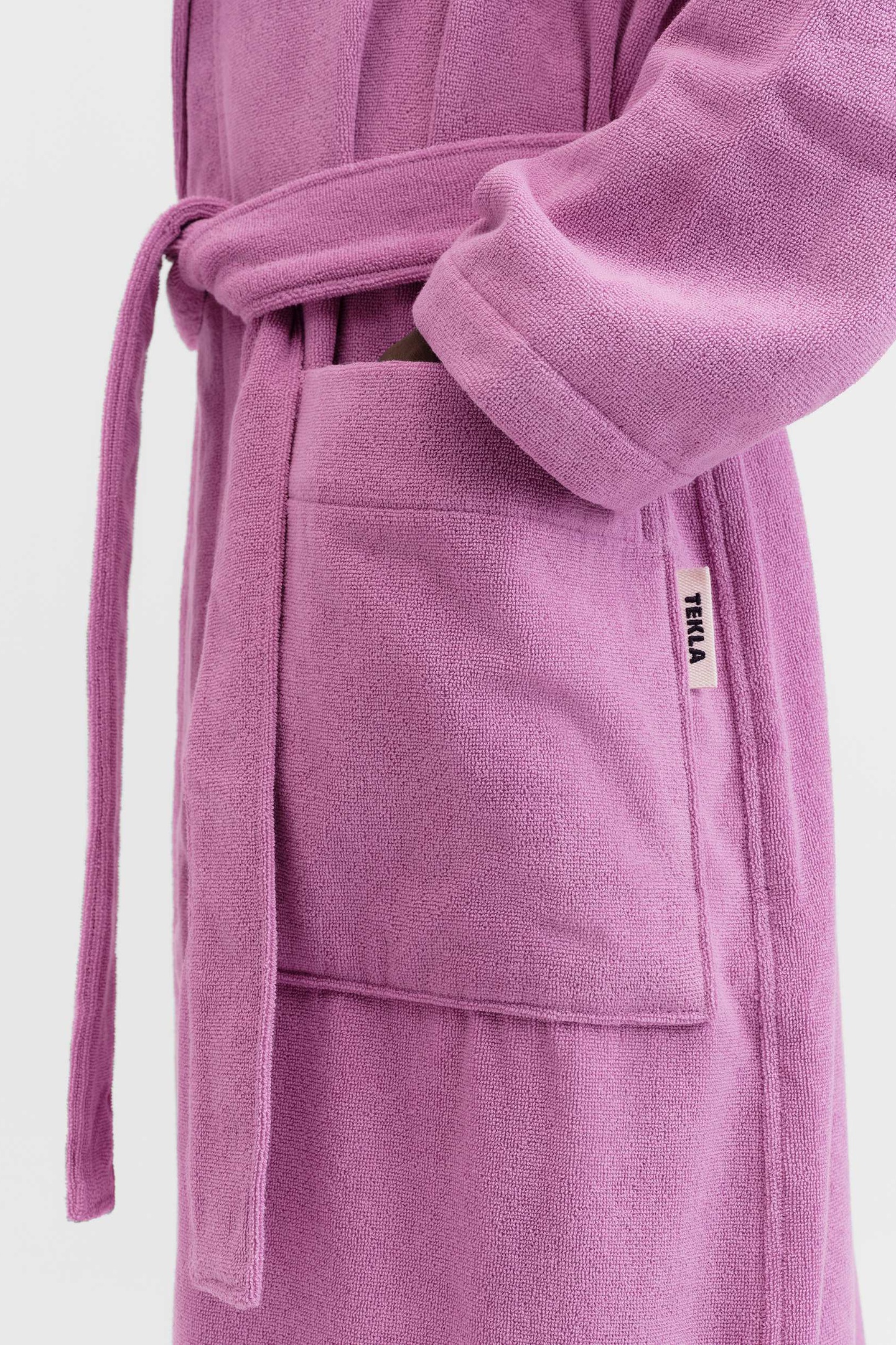 UNISEX HOODED BATHROBE MAGENTA 9