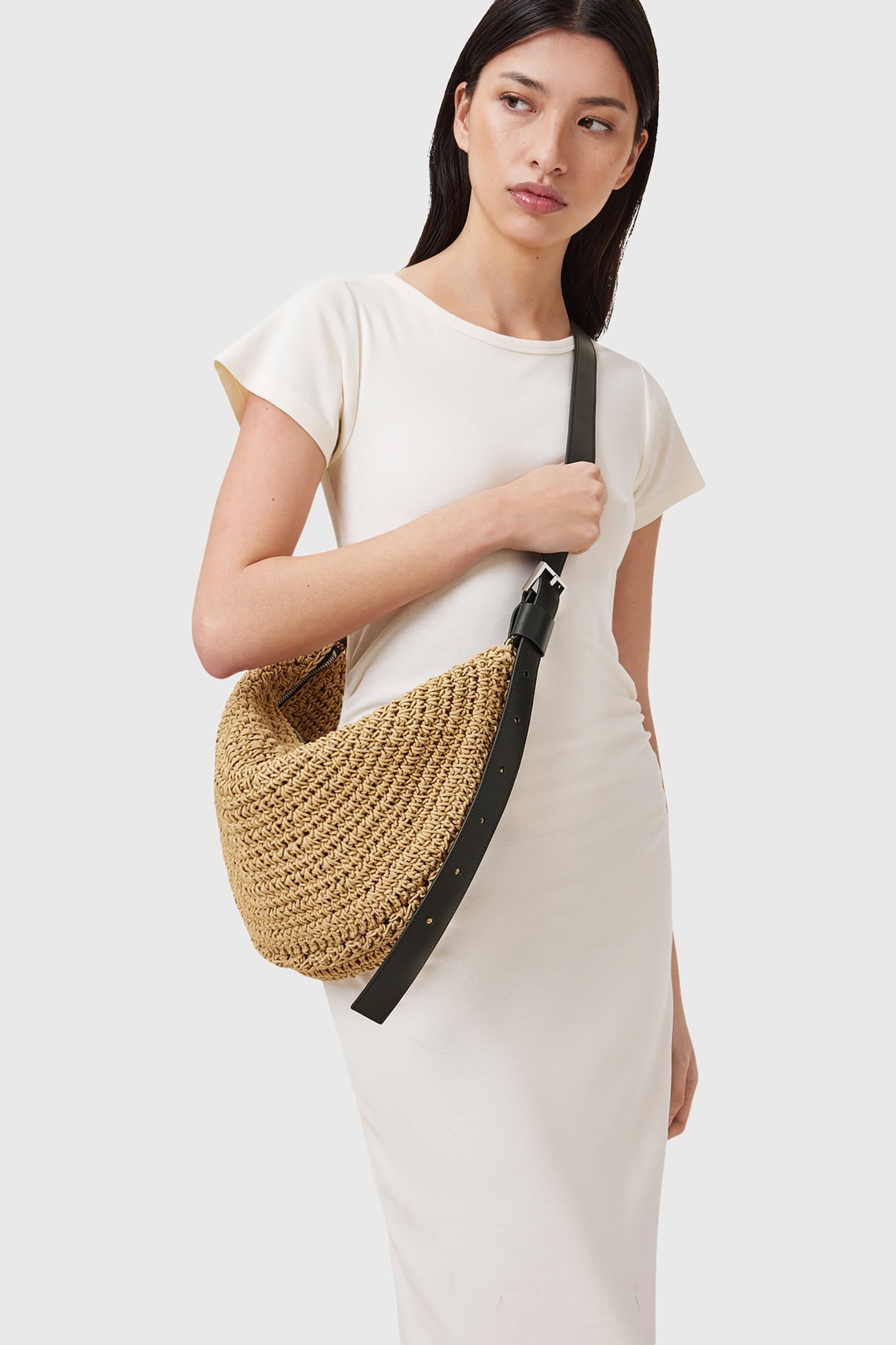 HALF MOON KNOT SHLDR NATURAL BROWN 1