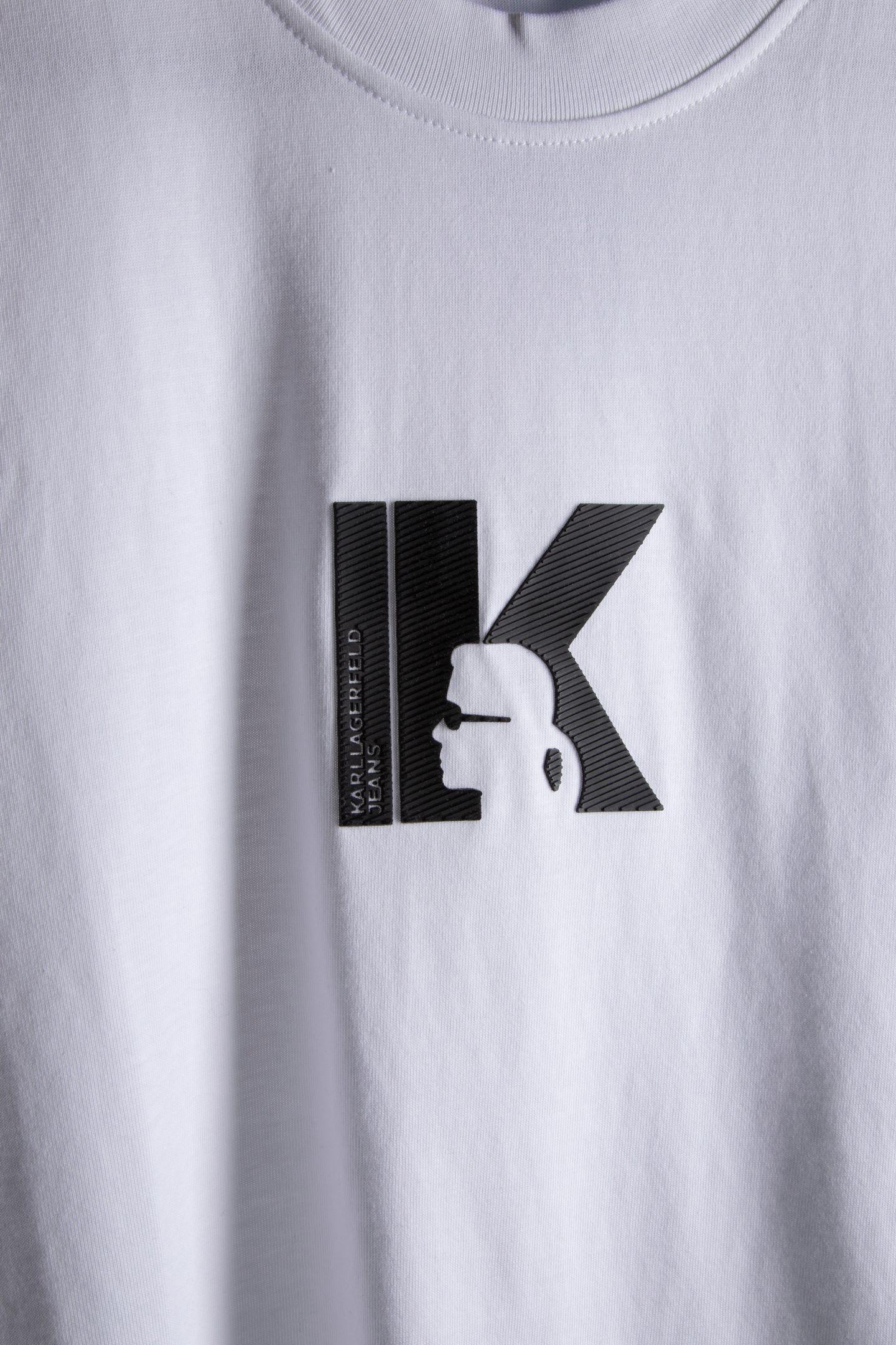 WHITE KLJ REG K LOGO TEE 4