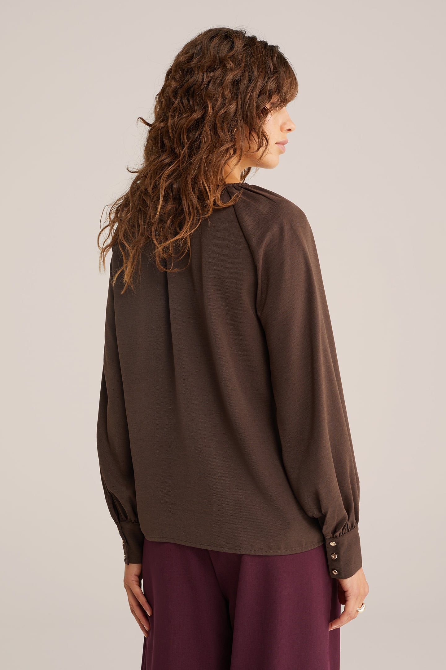 BLOUSE DARK BROWN 2
