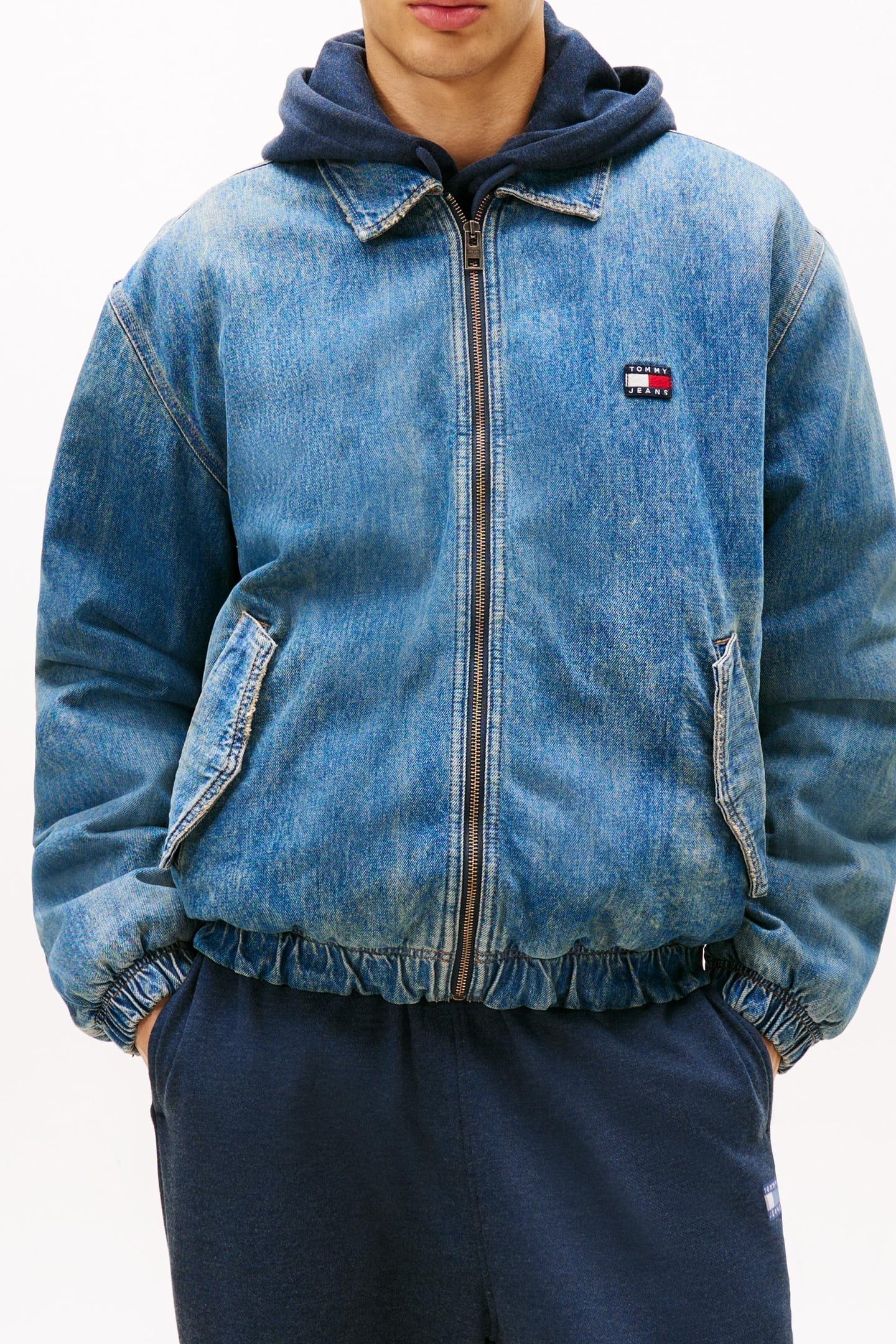 ESSENTIAL PADDED JACKET DENIM MEDIUM 3