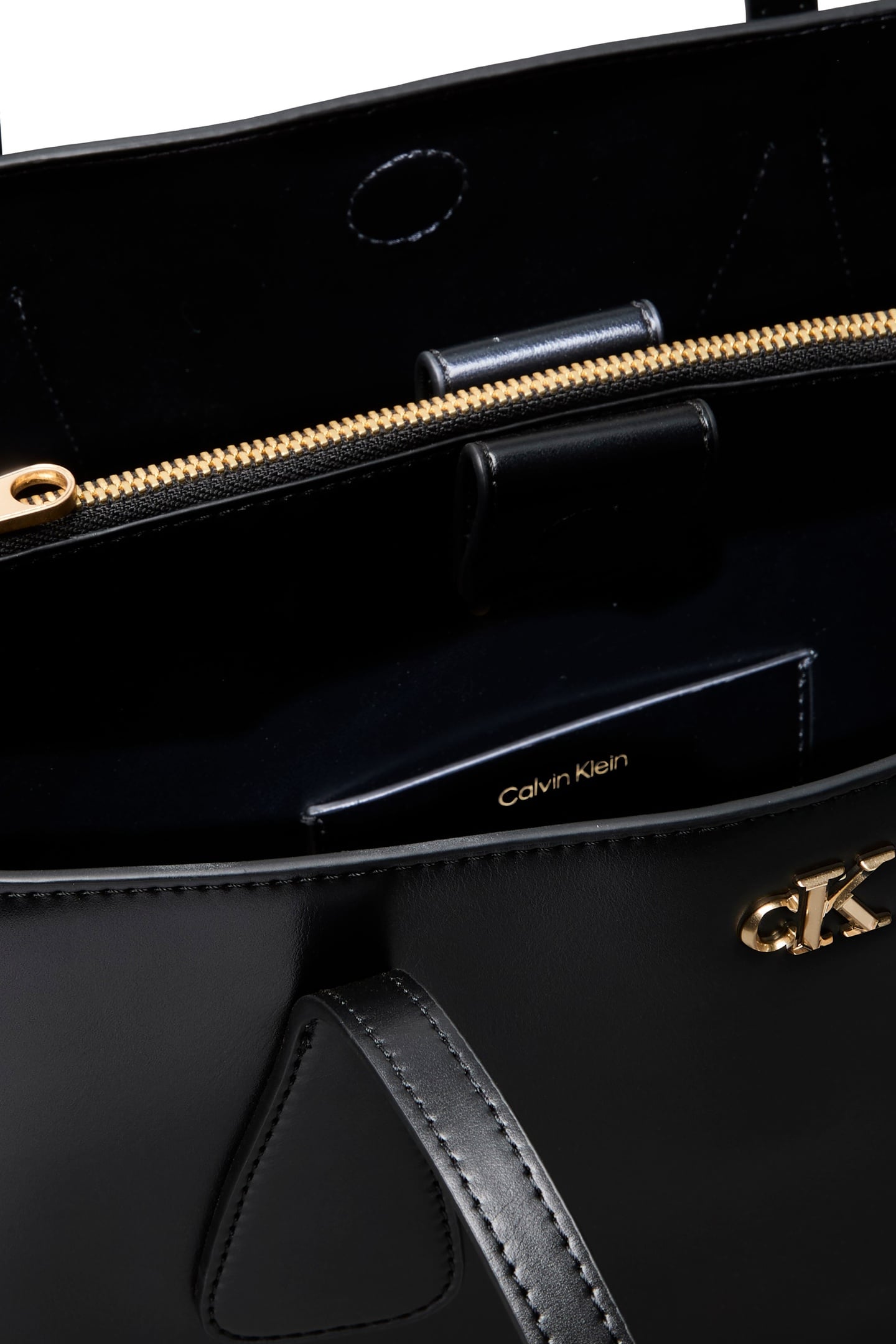 MEDIUM WORK TOTE BAG BLACK/ANTIQUE LIGHT GOLD 4