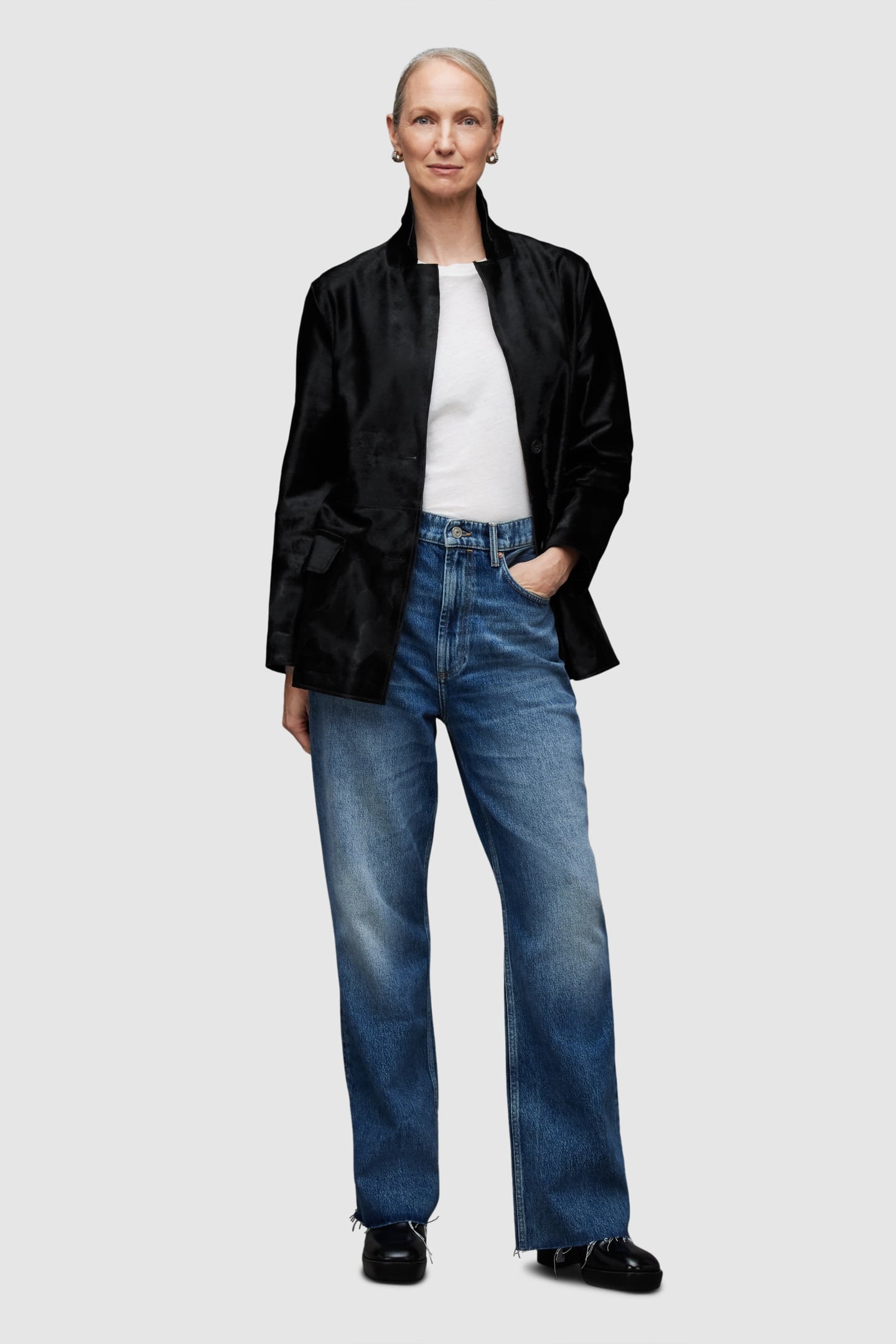 CORINNA ATLAS BLAZER BLACK 1
