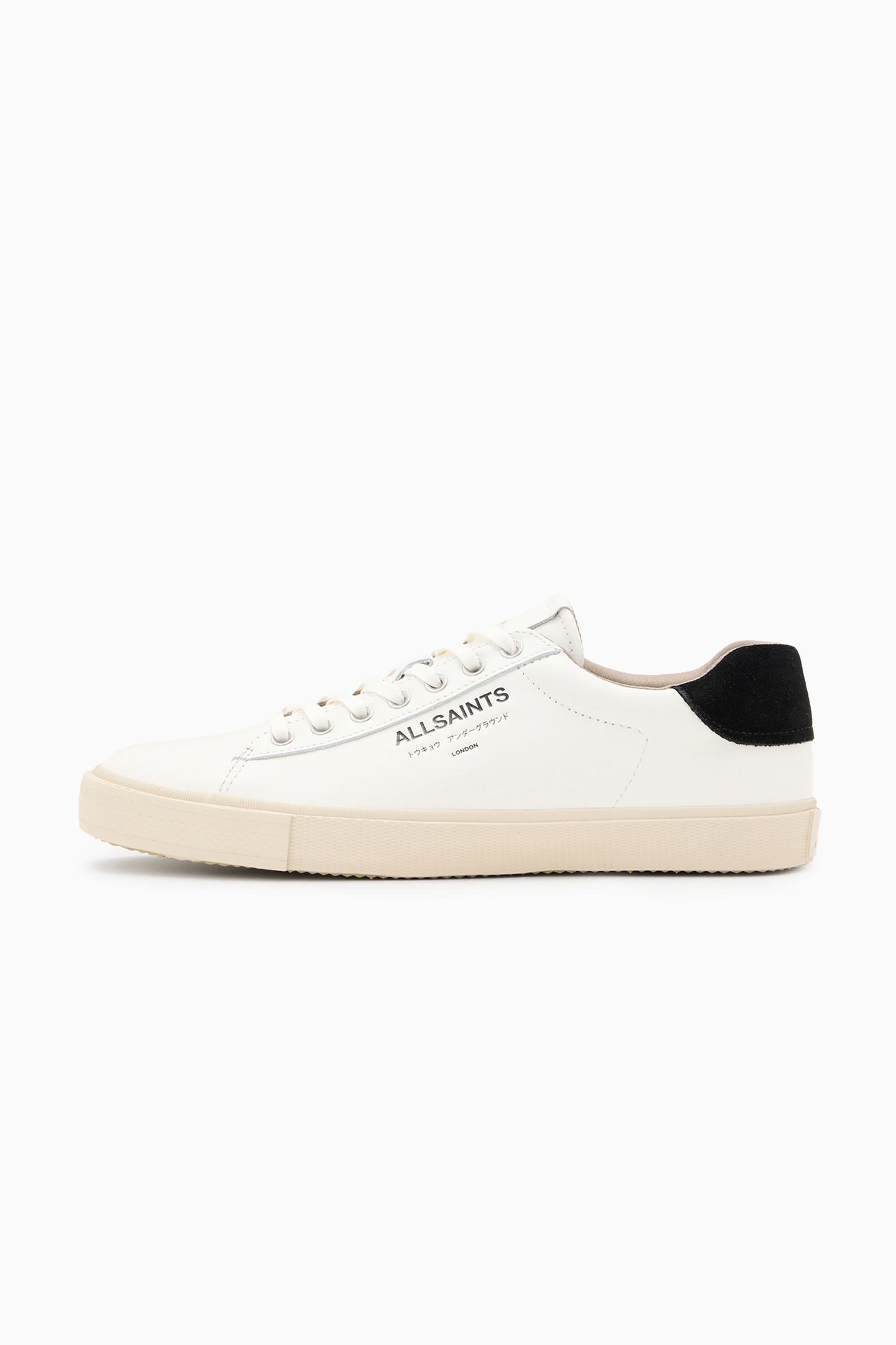 UNDGRND LTHR LOW TOP WHITE/BLACK 5