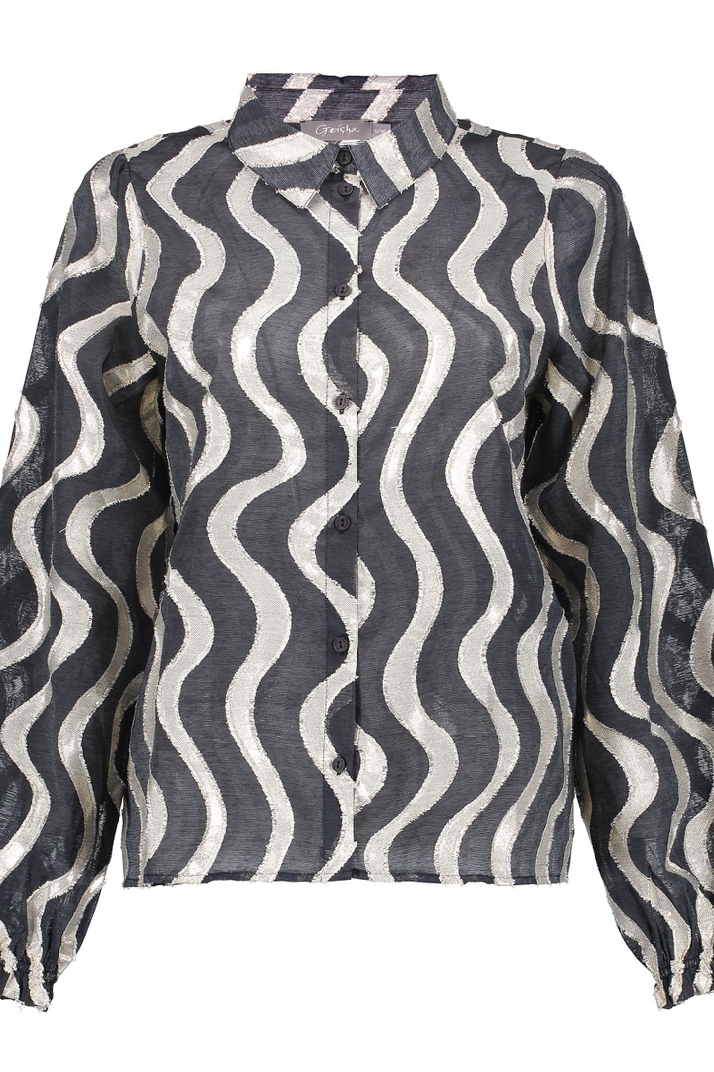 BLOUSE BLACK/GOLD 1