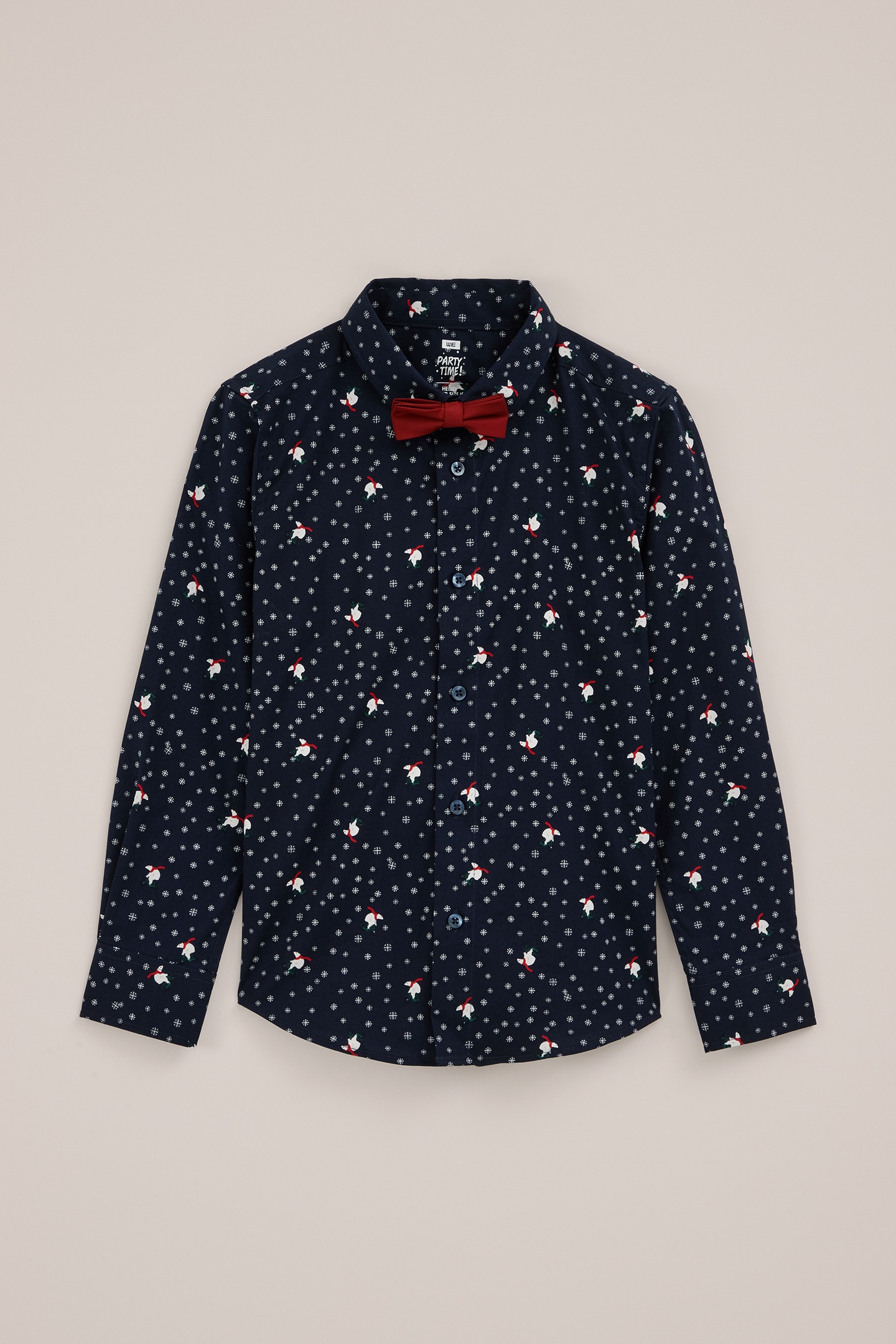 We Fashion Shirt Navy Blue Maat: 170/176 | Overhemden Outlet | kids | Blauw